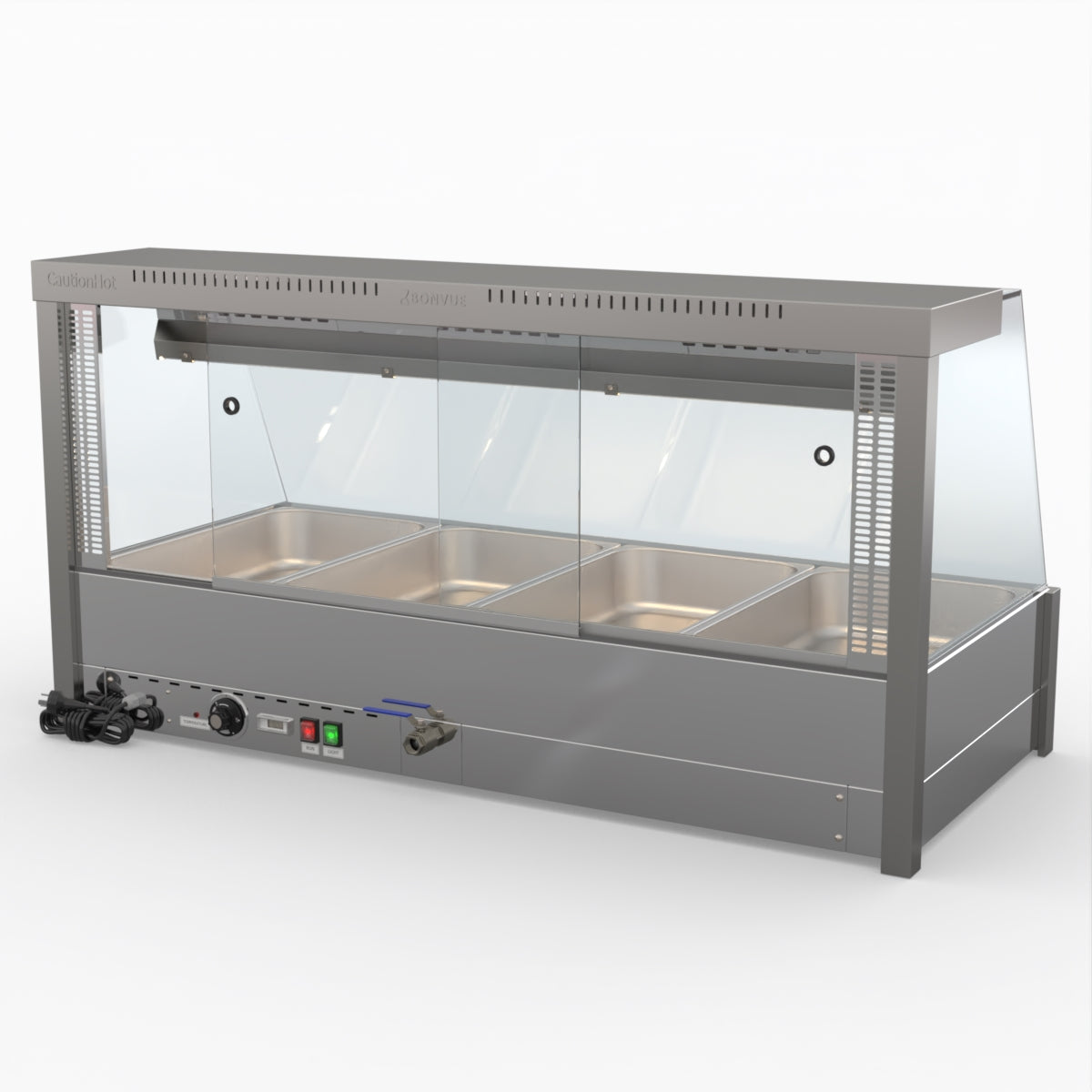 Bonvue Angled Countertop Wet And Dry Bain Marie BM14TC