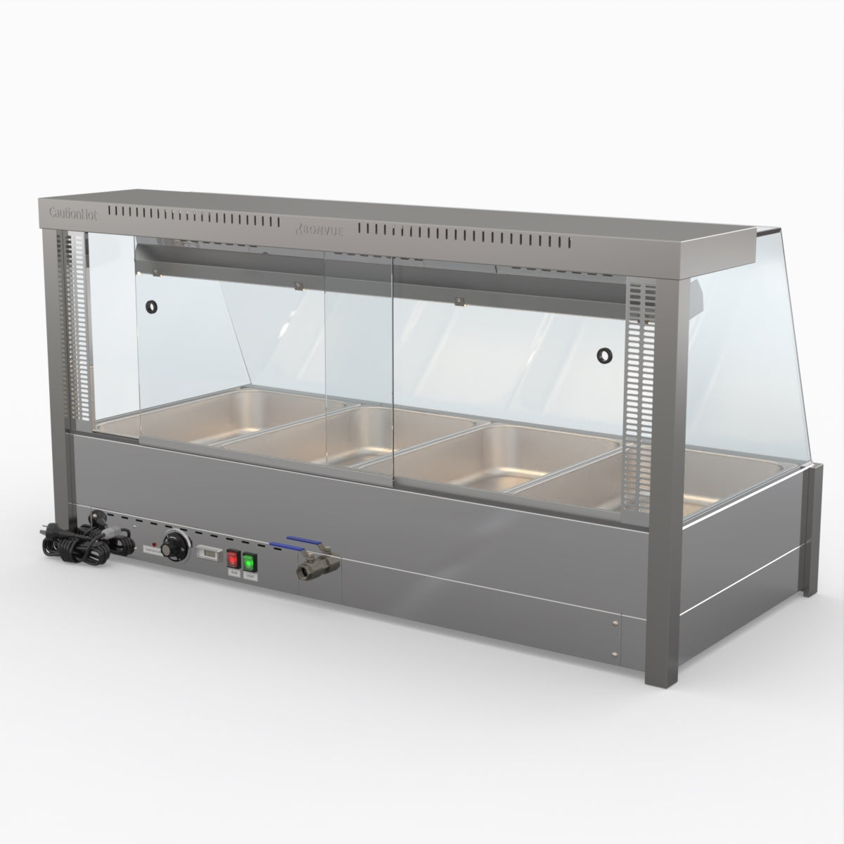Bonvue Angled Countertop Wet And Dry Bain Marie BM14TC