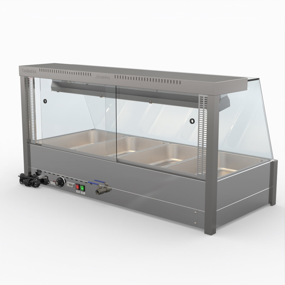 Bonvue Angled Countertop Wet And Dry Bain Marie BM14TC