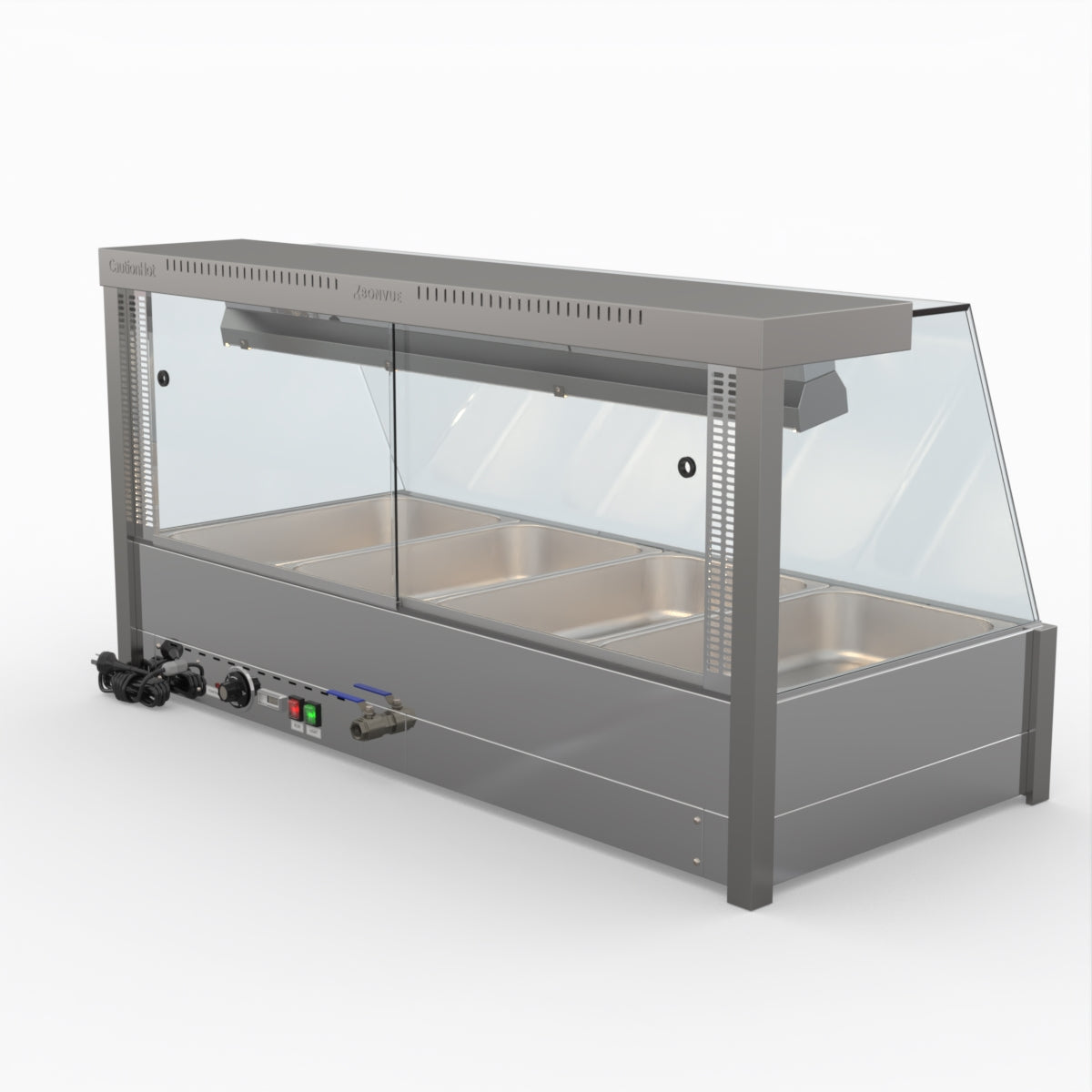 Bonvue Angled Countertop Wet And Dry Bain Marie BM14TC