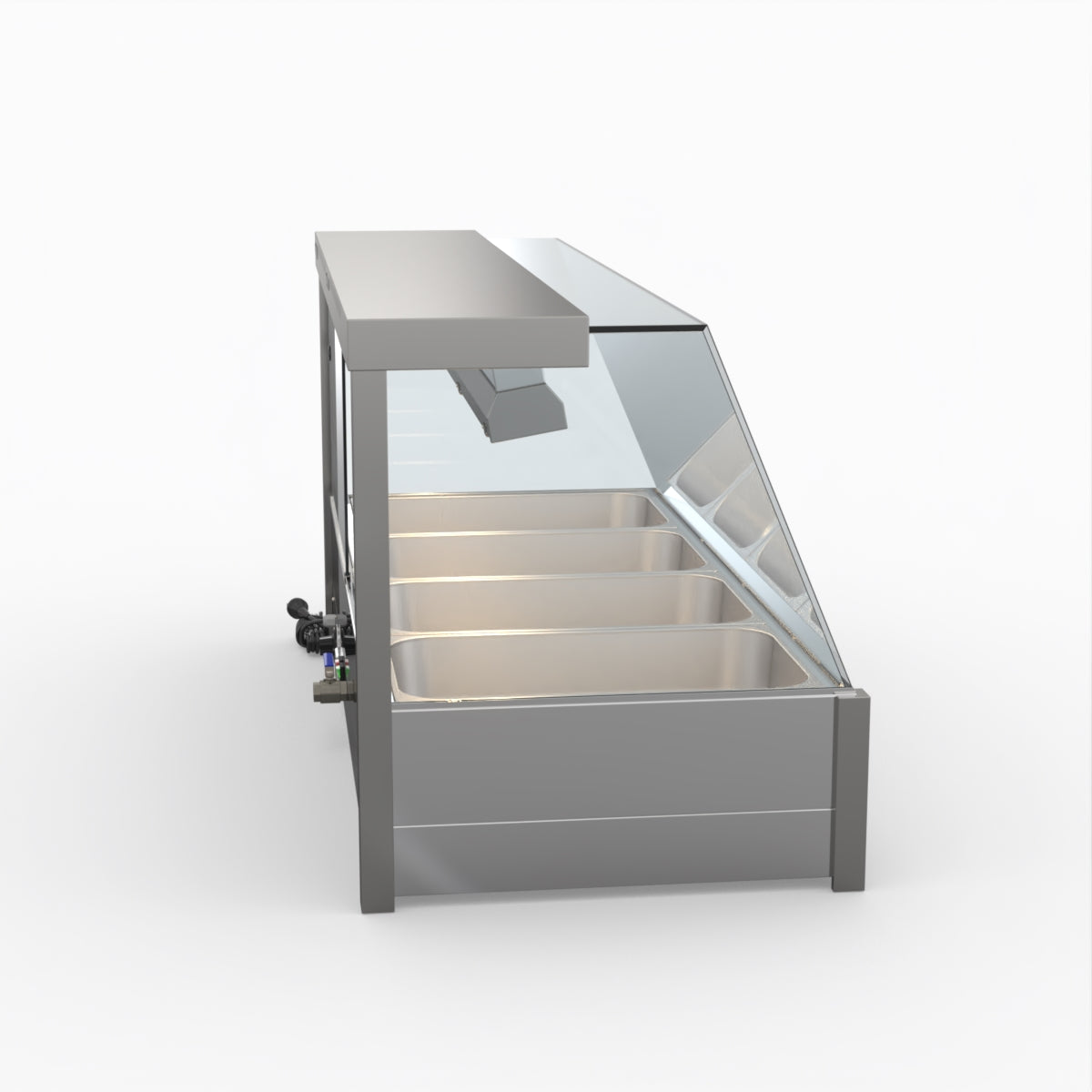 Bonvue Angled Countertop Wet And Dry Bain Marie BM14TC