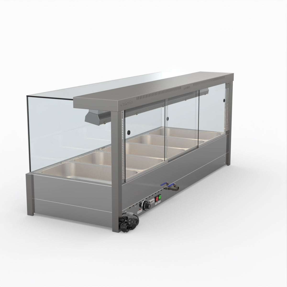 Bonvue Square Countertop Wet And Dry Bain Marie BM17SC