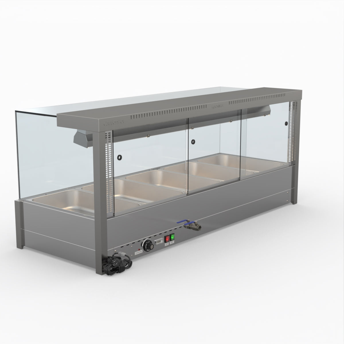 Bonvue Square Countertop Wet And Dry Bain Marie BM17SC