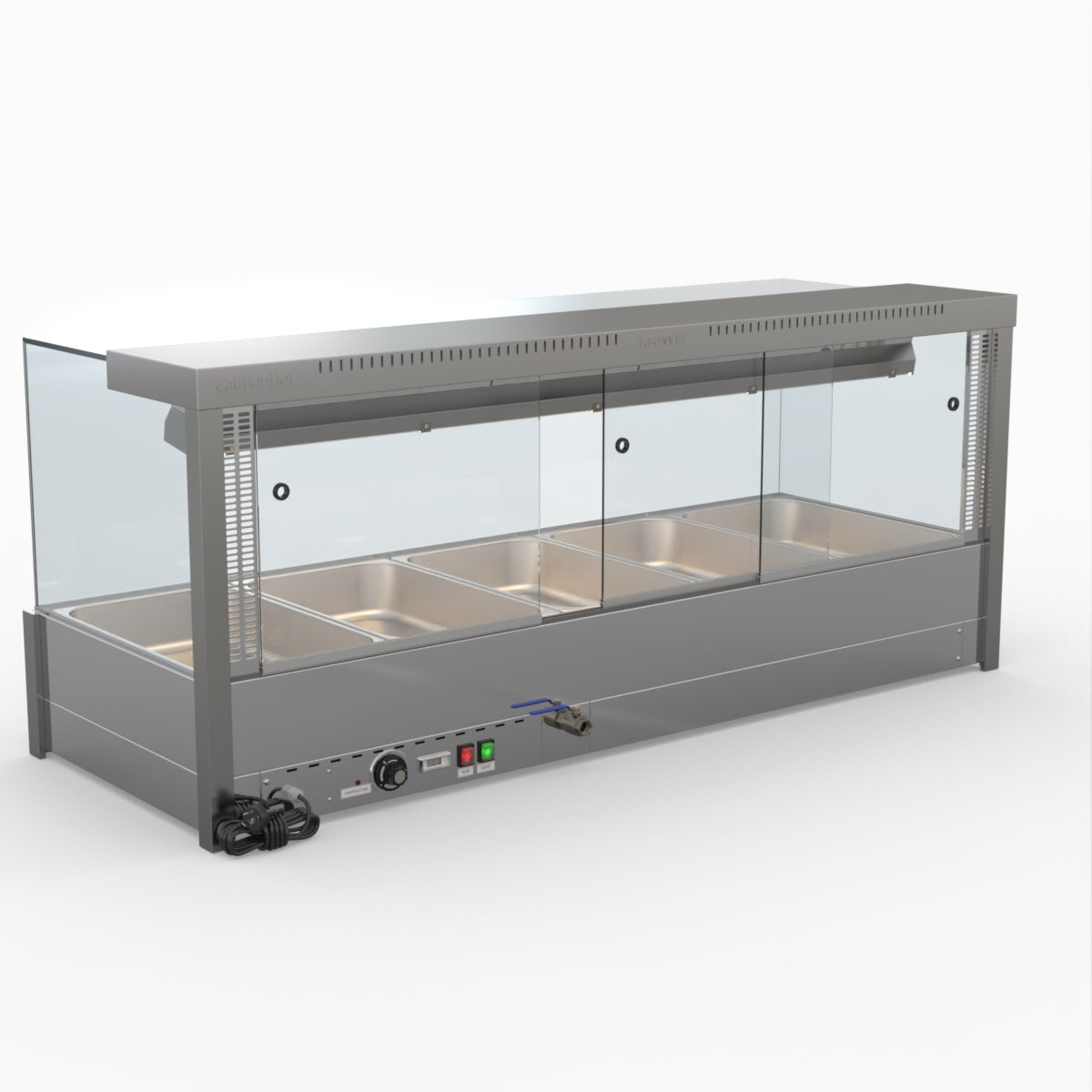 Bonvue Square Countertop Wet And Dry Bain Marie BM17SC
