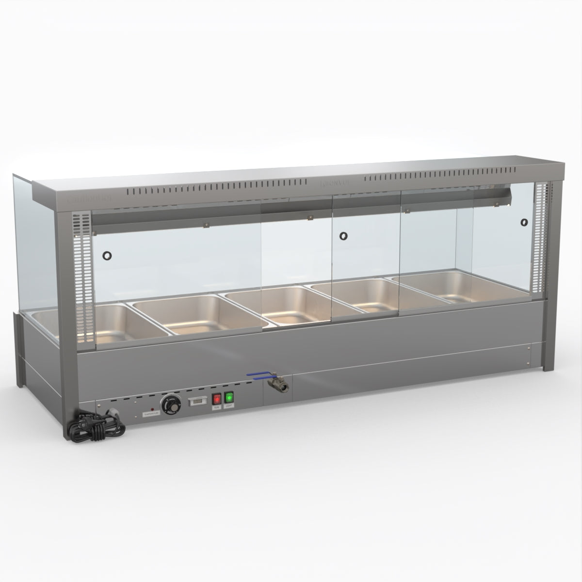 Bonvue Square Countertop Wet And Dry Bain Marie BM17SC