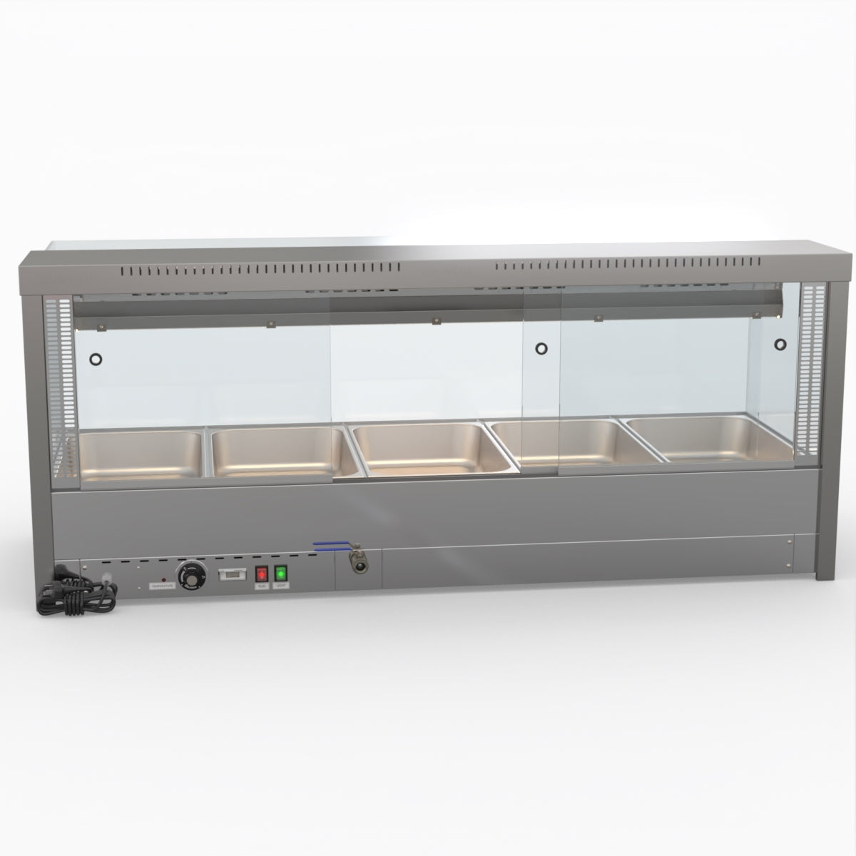 Bonvue Square Countertop Wet And Dry Bain Marie BM17SC