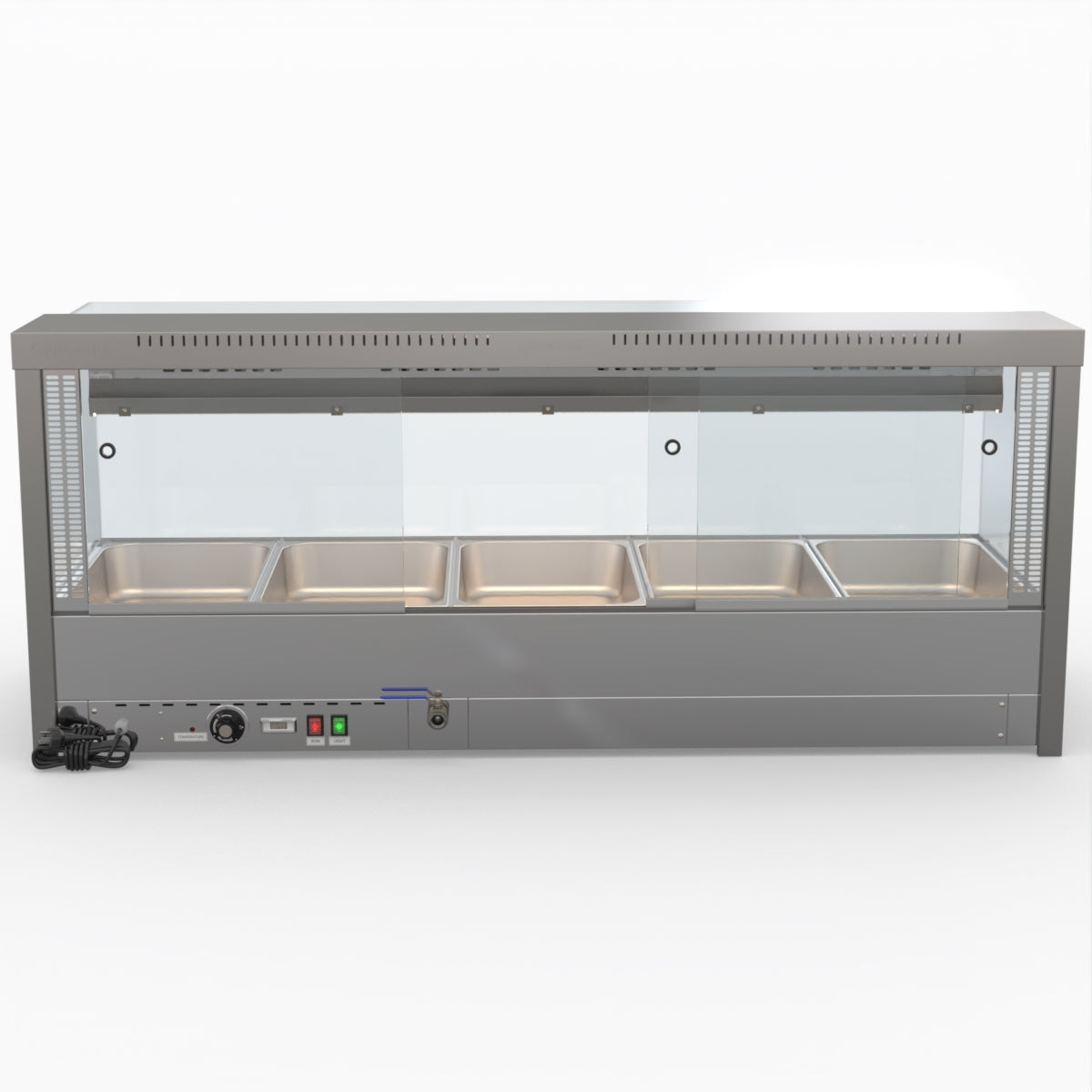 Bonvue Square Countertop Wet And Dry Bain Marie BM17SC