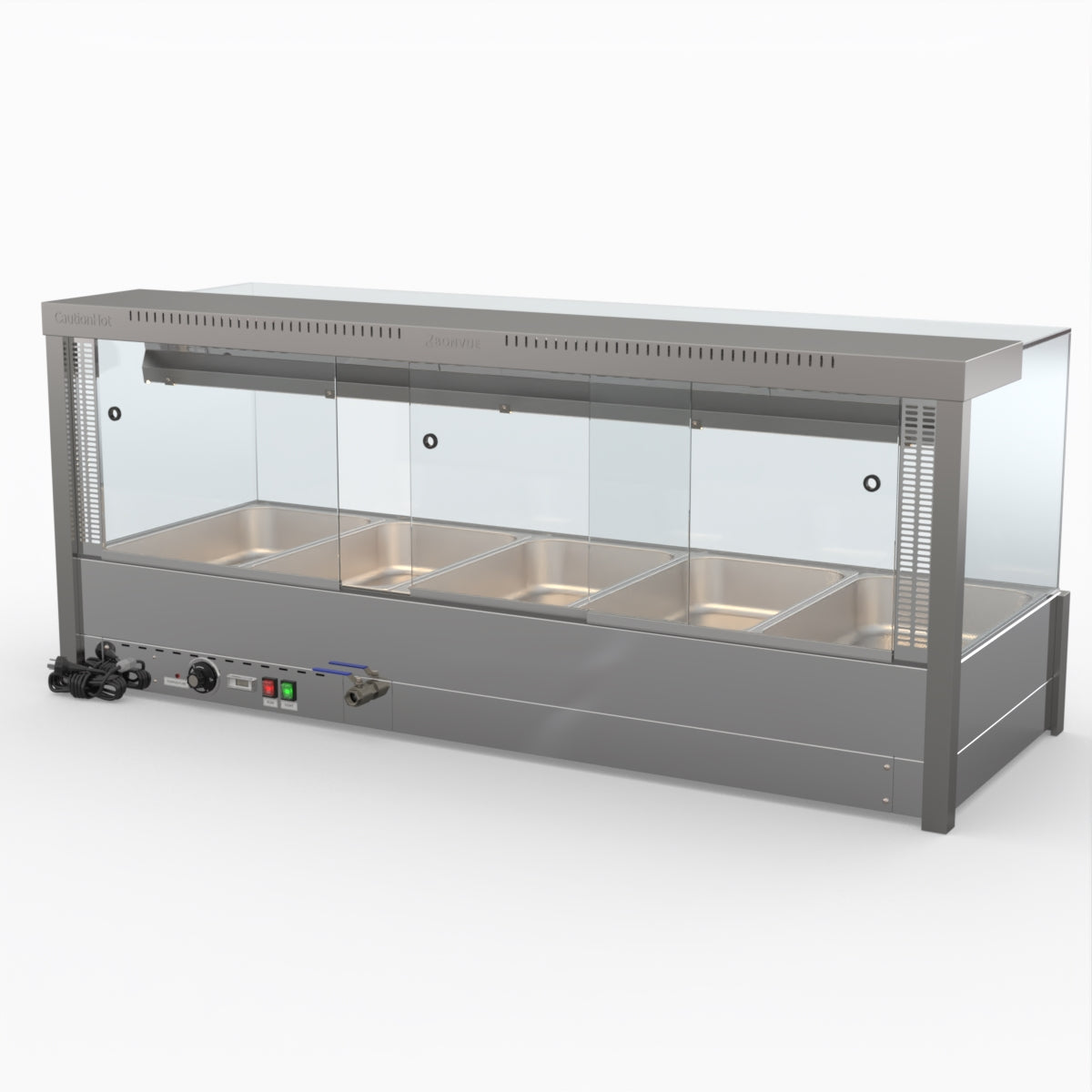 Bonvue Square Countertop Wet And Dry Bain Marie BM17SC