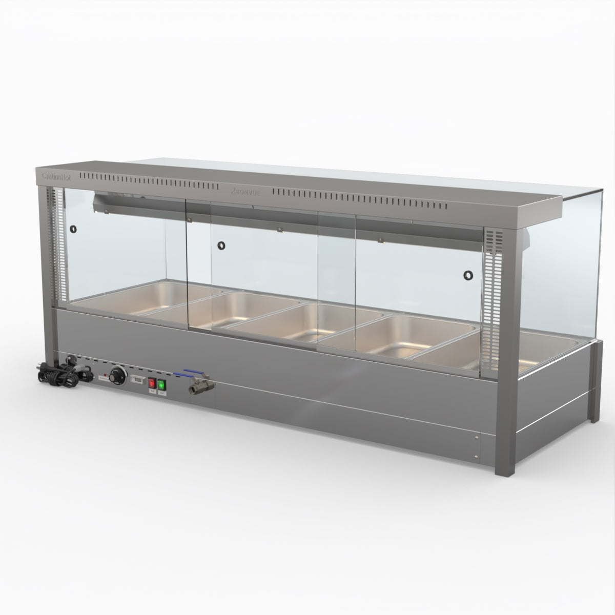 Bonvue Square Countertop Wet And Dry Bain Marie BM17SC