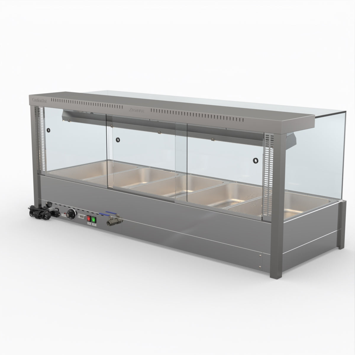 Bonvue Square Countertop Wet And Dry Bain Marie BM17SC