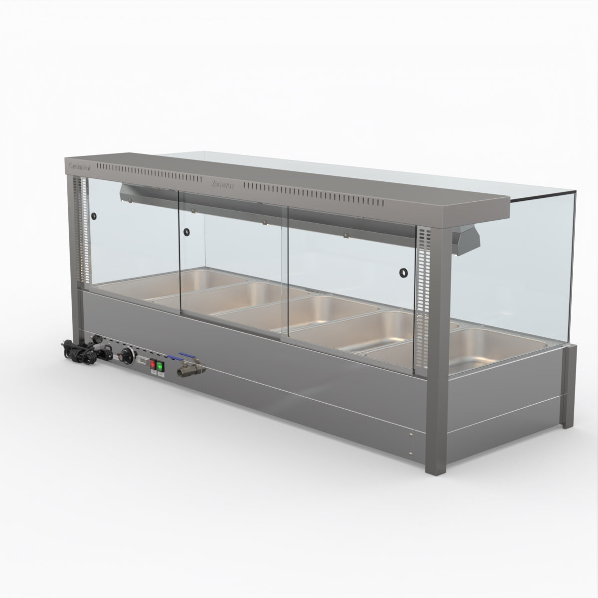 Bonvue Square Countertop Wet And Dry Bain Marie BM17SC
