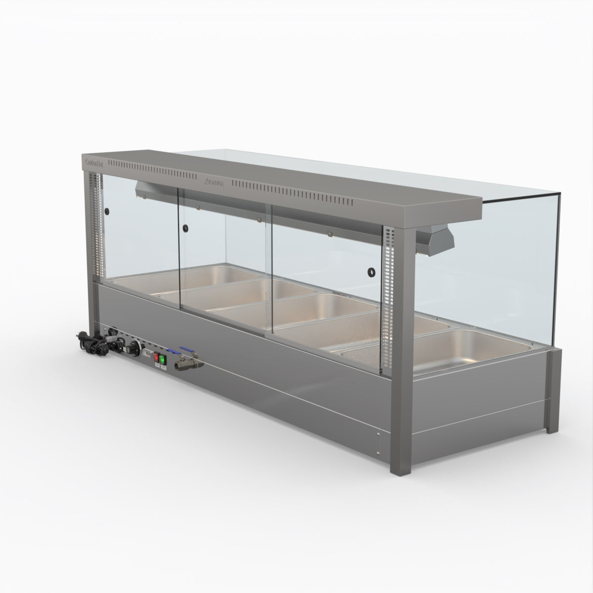 Bonvue Square Countertop Wet And Dry Bain Marie BM17SC