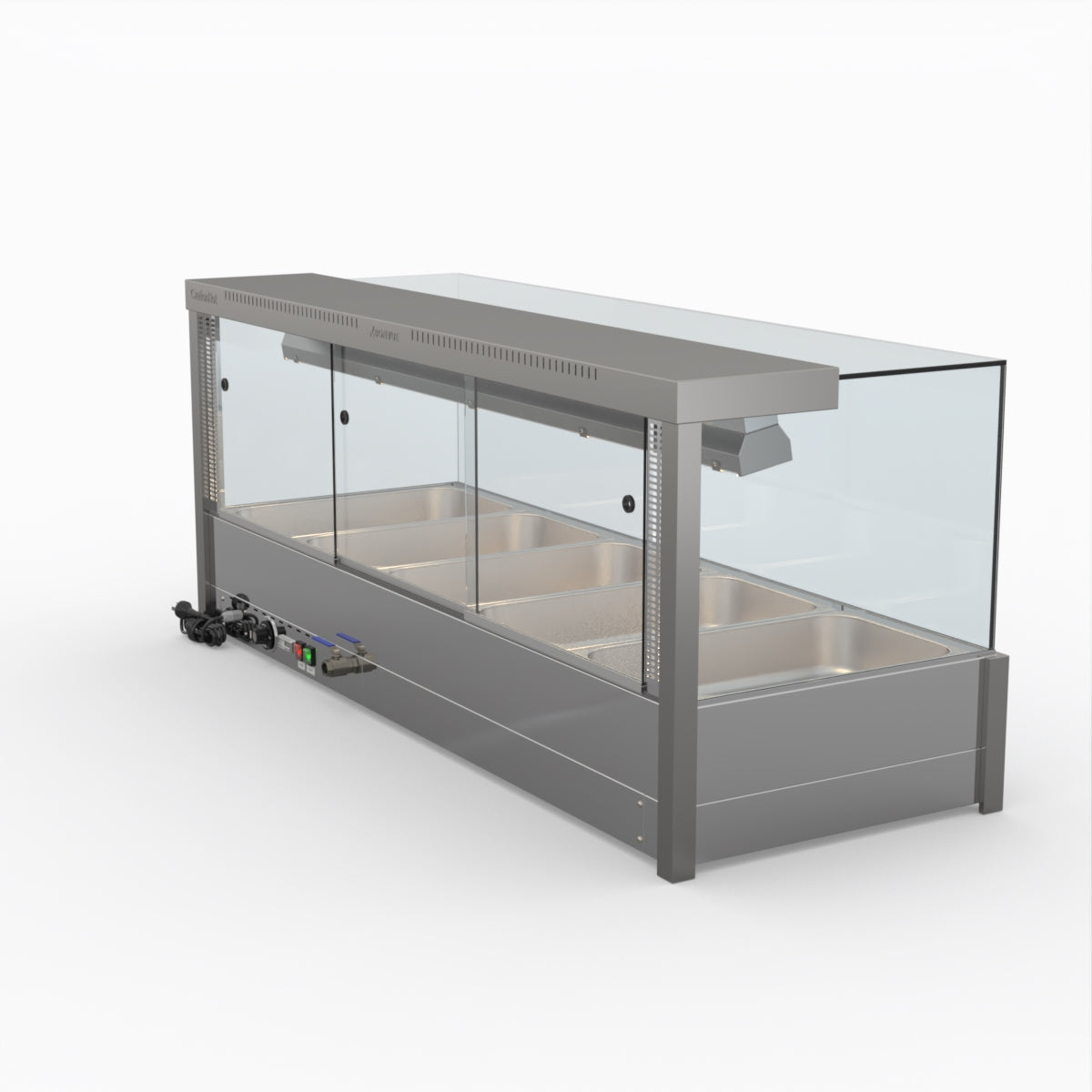 Bonvue Square Countertop Wet And Dry Bain Marie BM17SC