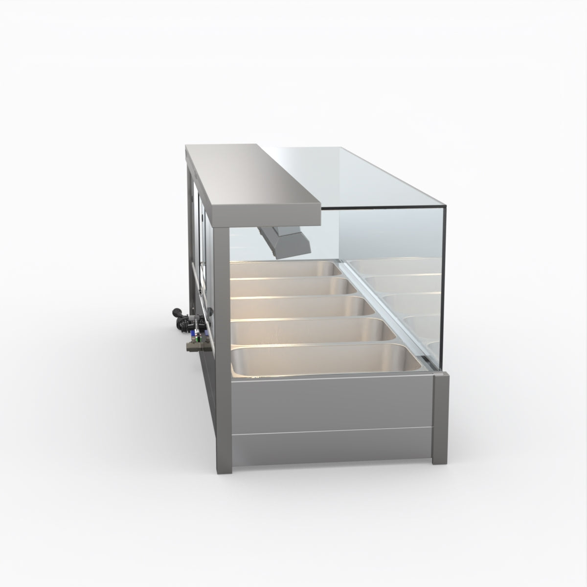 Bonvue Square Countertop Wet And Dry Bain Marie BM17SC