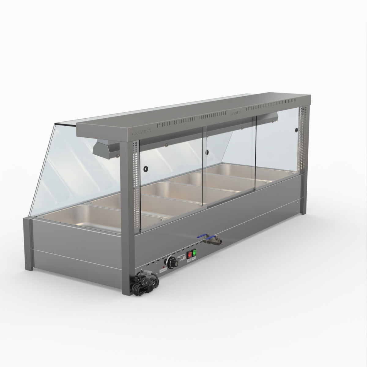 Bonvue Angled Countertop Wet And Dry Bain Marie BM17TC