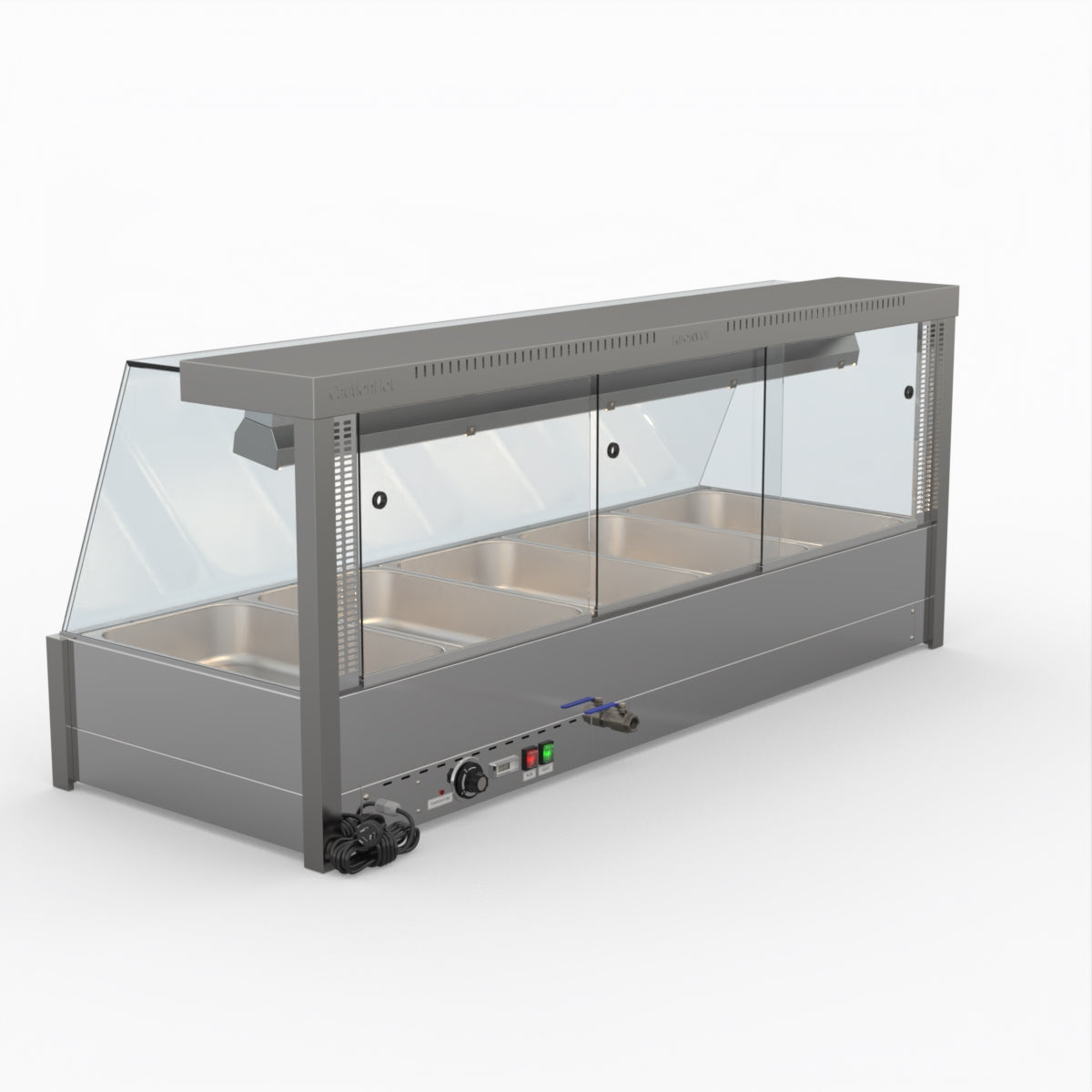 Bonvue Angled Countertop Wet And Dry Bain Marie BM17TC