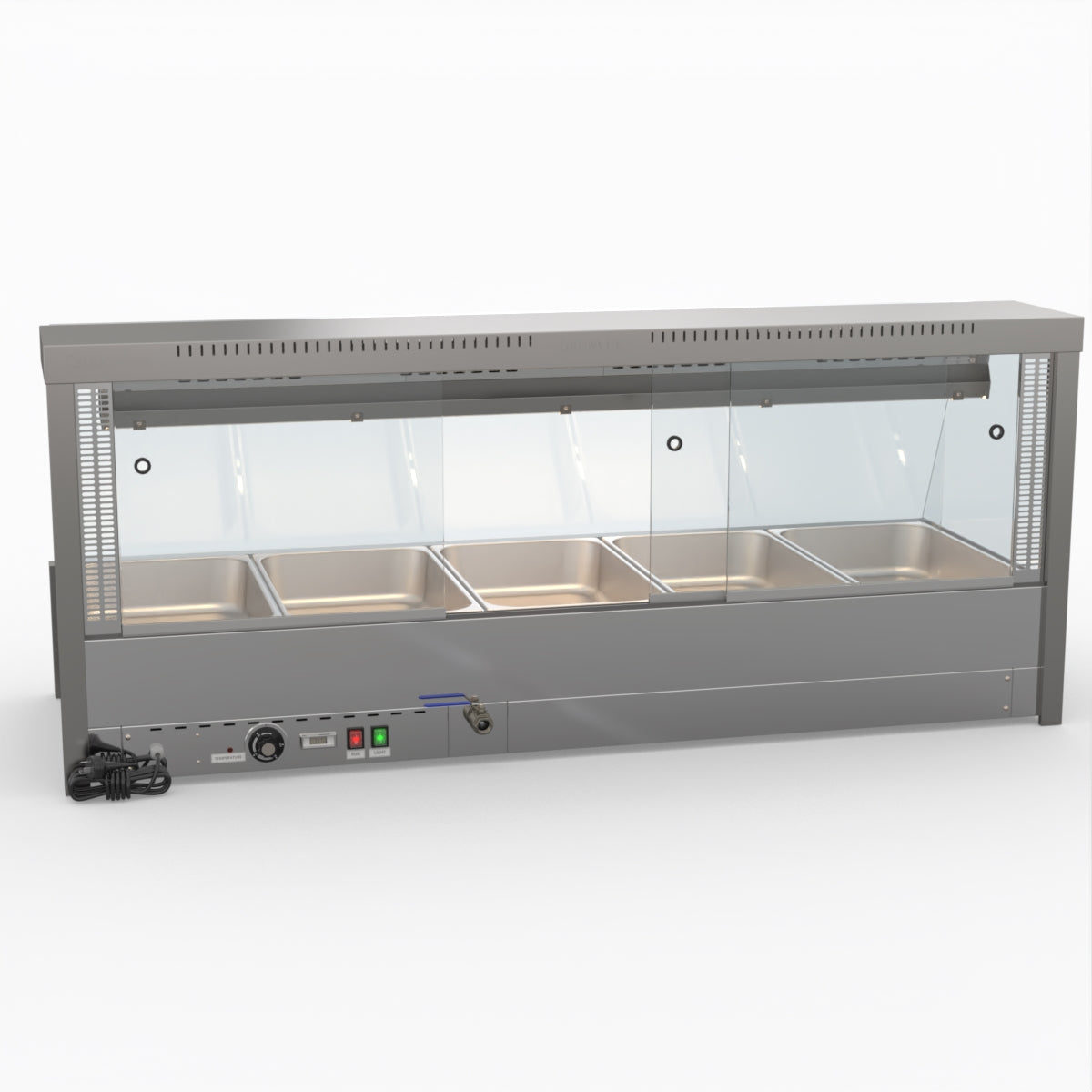 Bonvue Angled Countertop Wet And Dry Bain Marie BM17TC