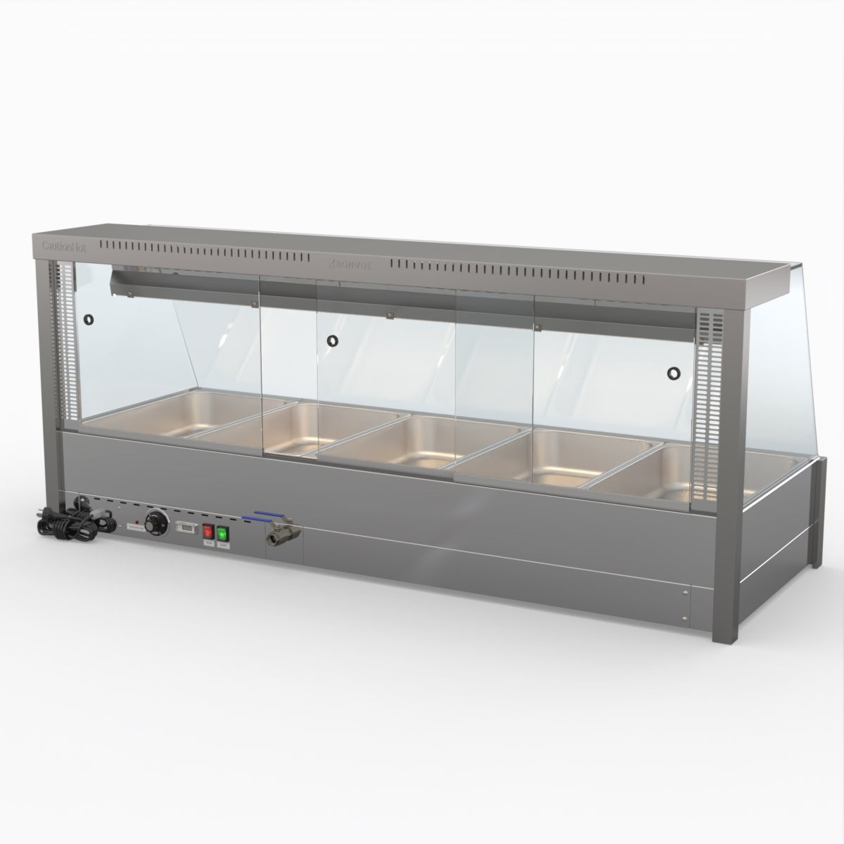 Bonvue Angled Countertop Wet And Dry Bain Marie BM17TC