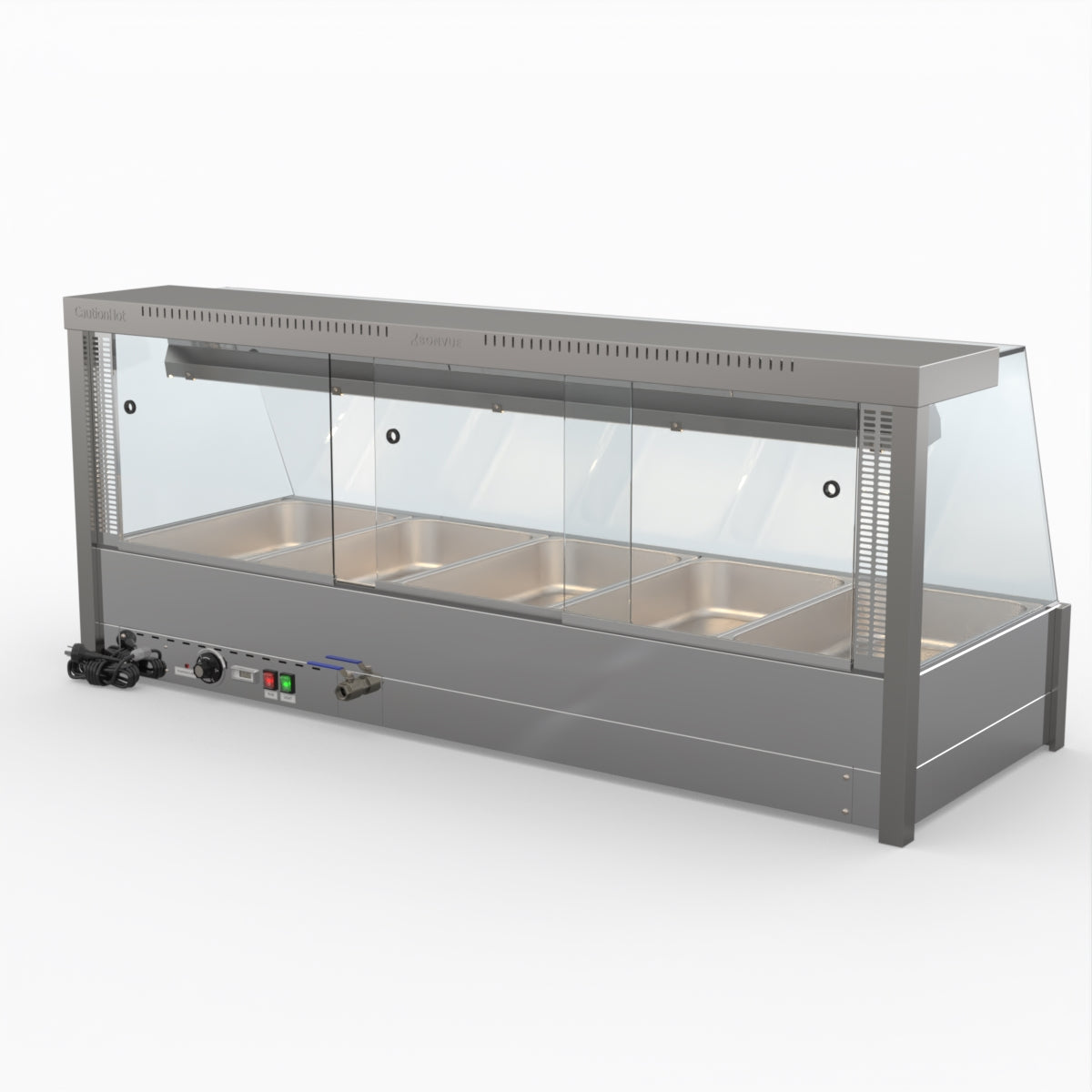 Bonvue Angled Countertop Wet And Dry Bain Marie BM17TC