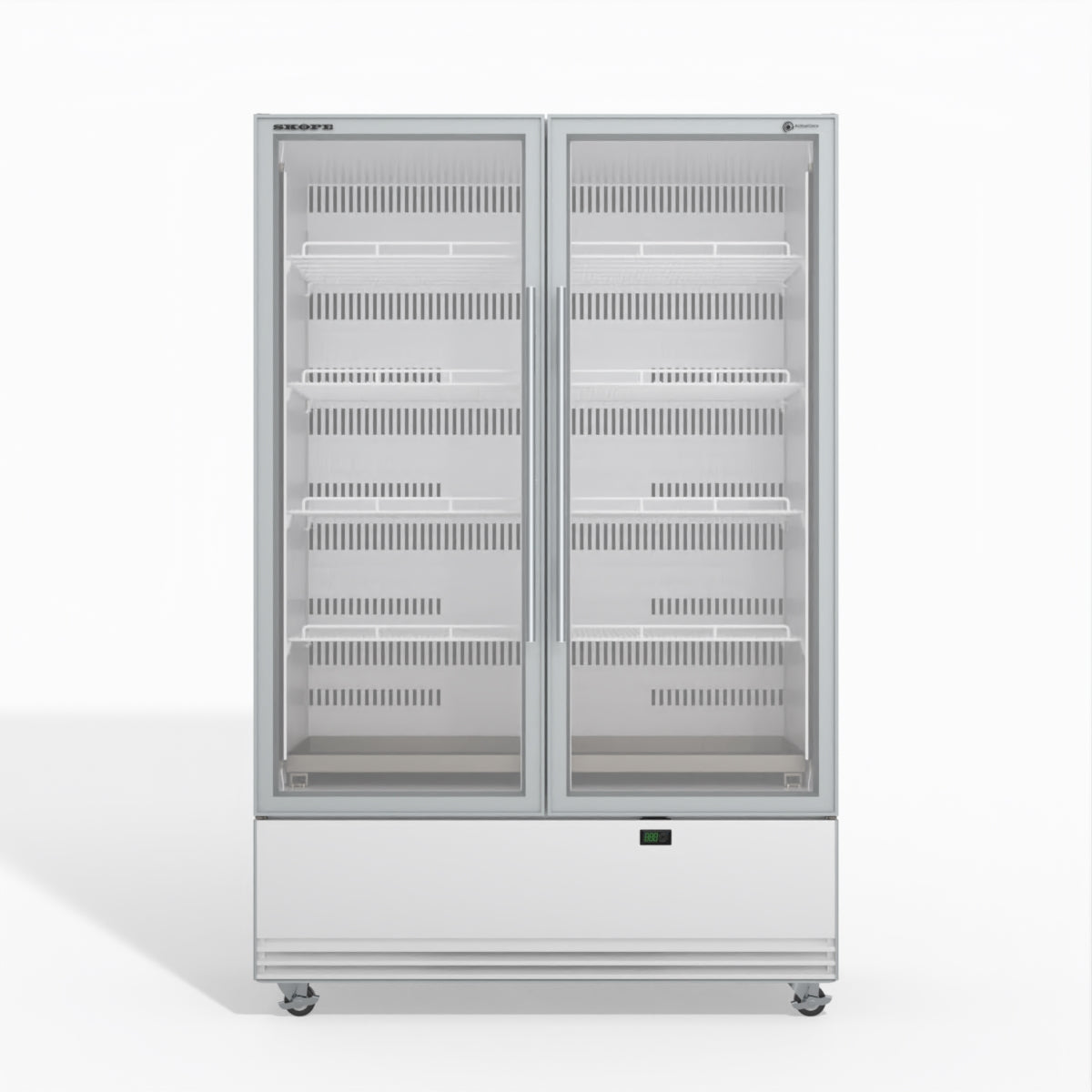 Skope BME1200N-A 2 Glass Door Display or Storage Fridge 1079L - White - BME1200N-A