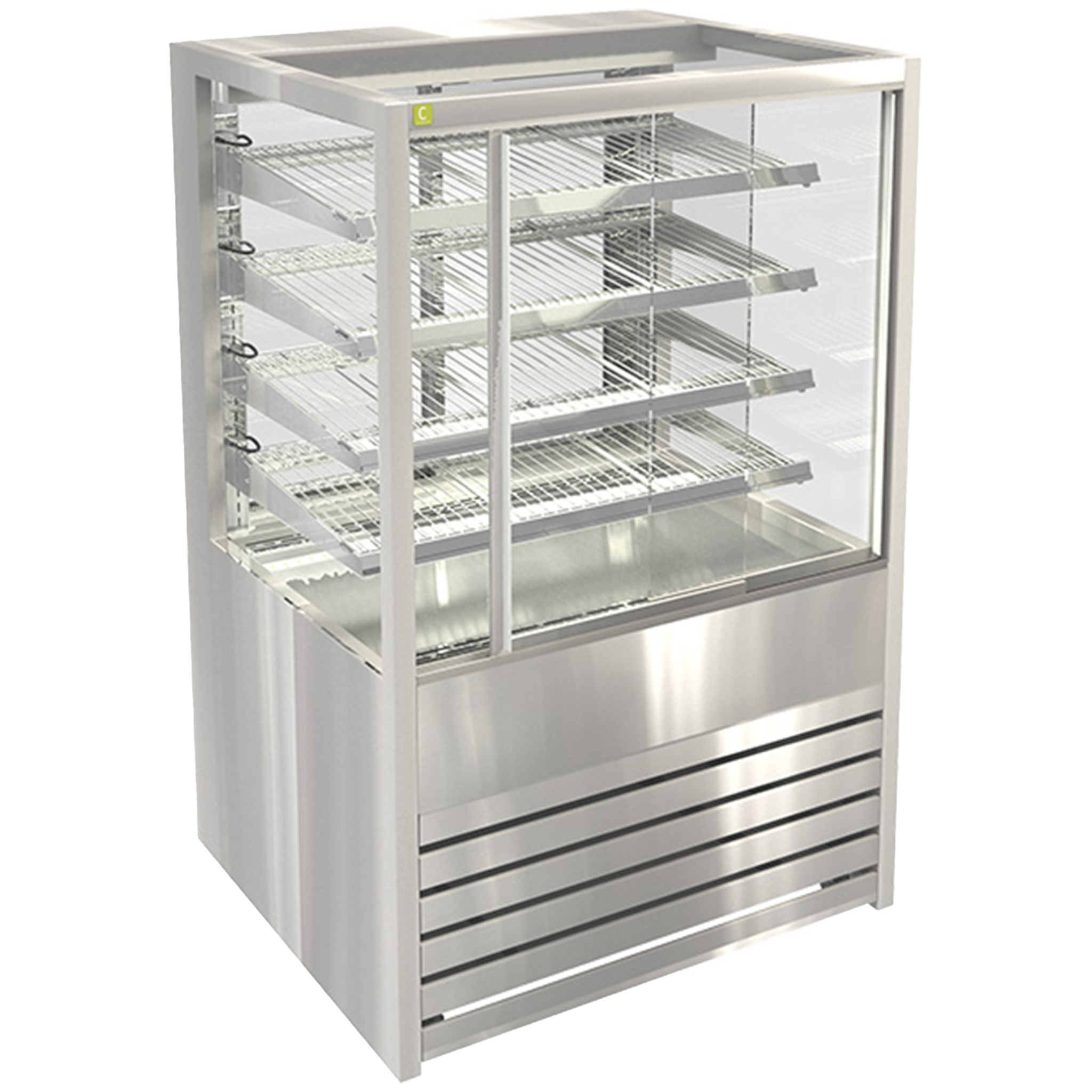 Cossiga Heated Freestanding Sliding Front Multi-Deck Heated Cabinet - BTGHT-SD