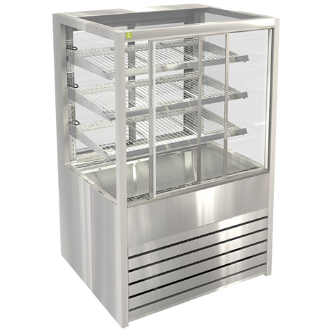 Cossiga Refrigerated Freestanding Sliding Front Cabinet with Rear Glass Door - BTGRF-SD