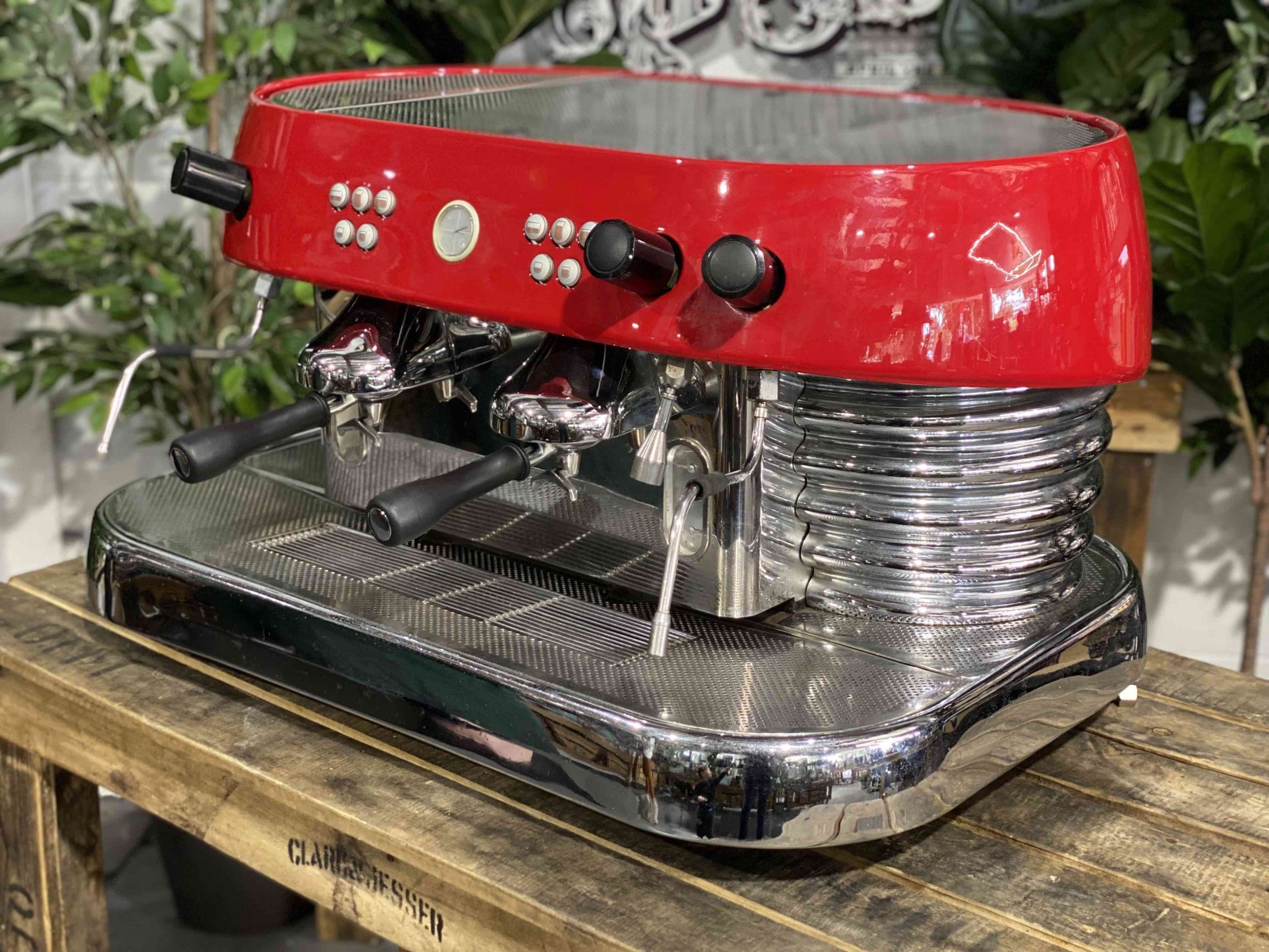 Brasilia Excelsior - 2 Group Commercial Espresso Machine - Red