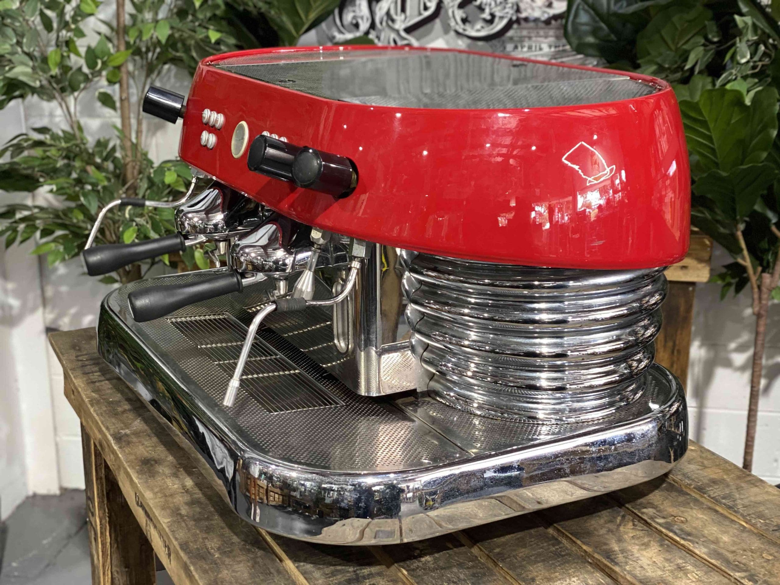 Brasilia Excelsior - 2 Group Commercial Espresso Machine - Red
