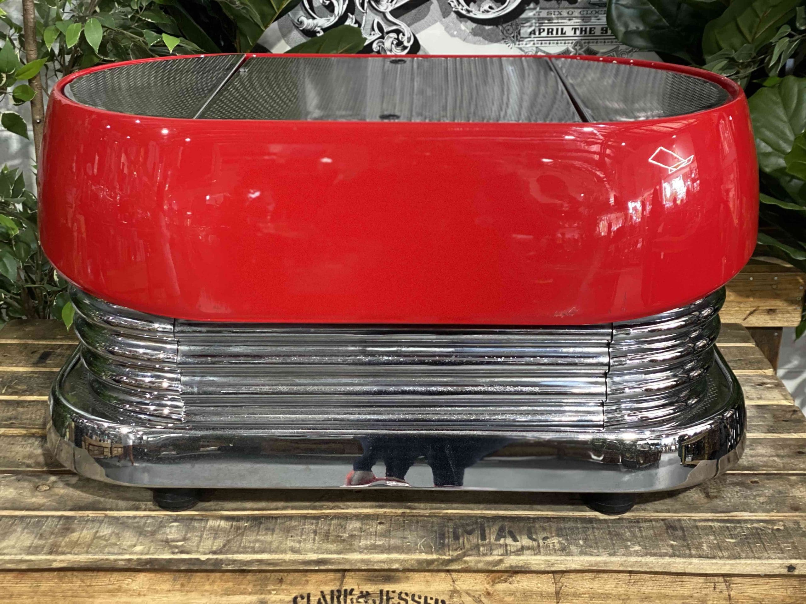 Brasilia Excelsior - 2 Group Commercial Espresso Machine - Red