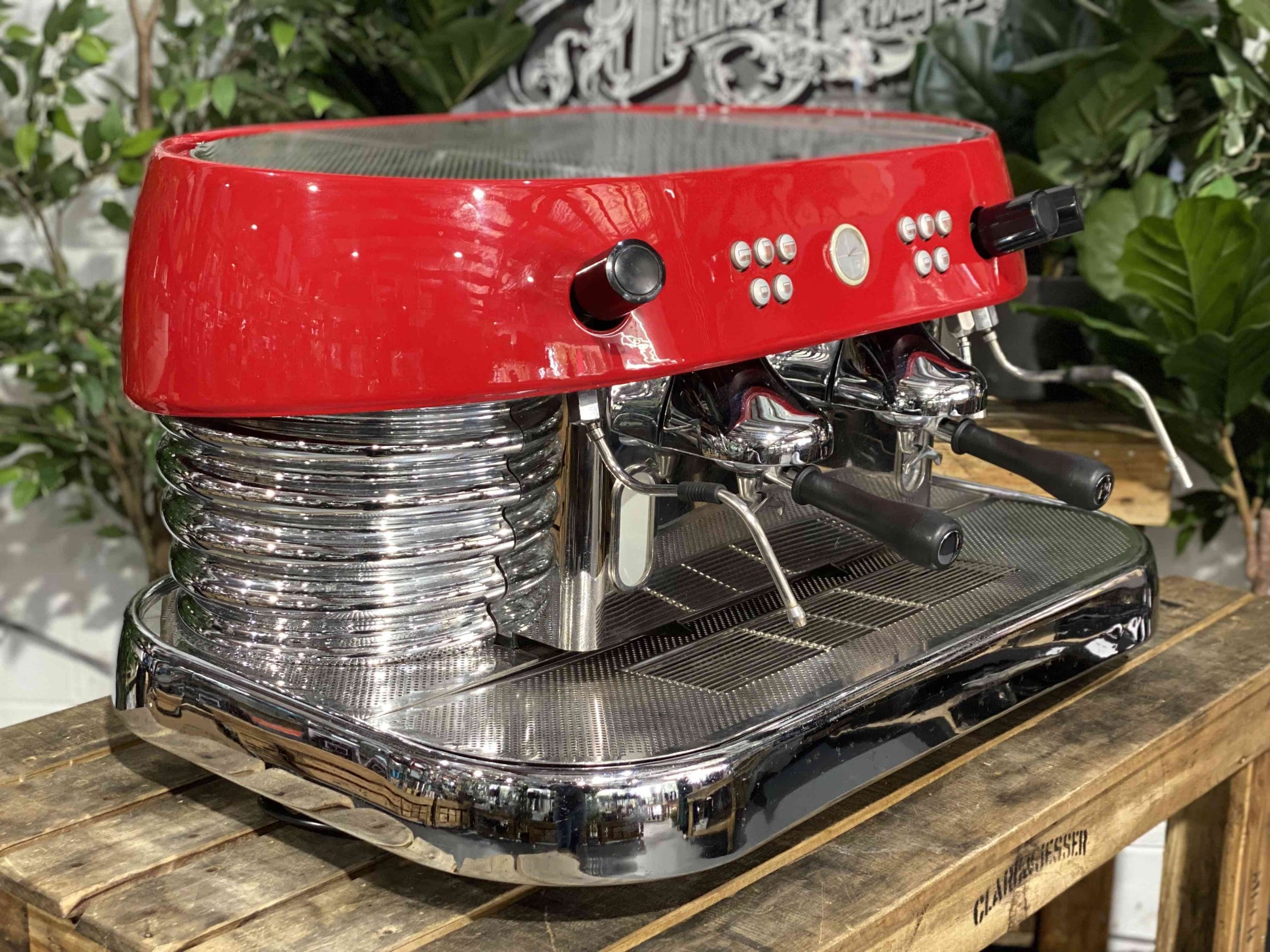 Brasilia Excelsior - 2 Group Commercial Espresso Machine - Red
