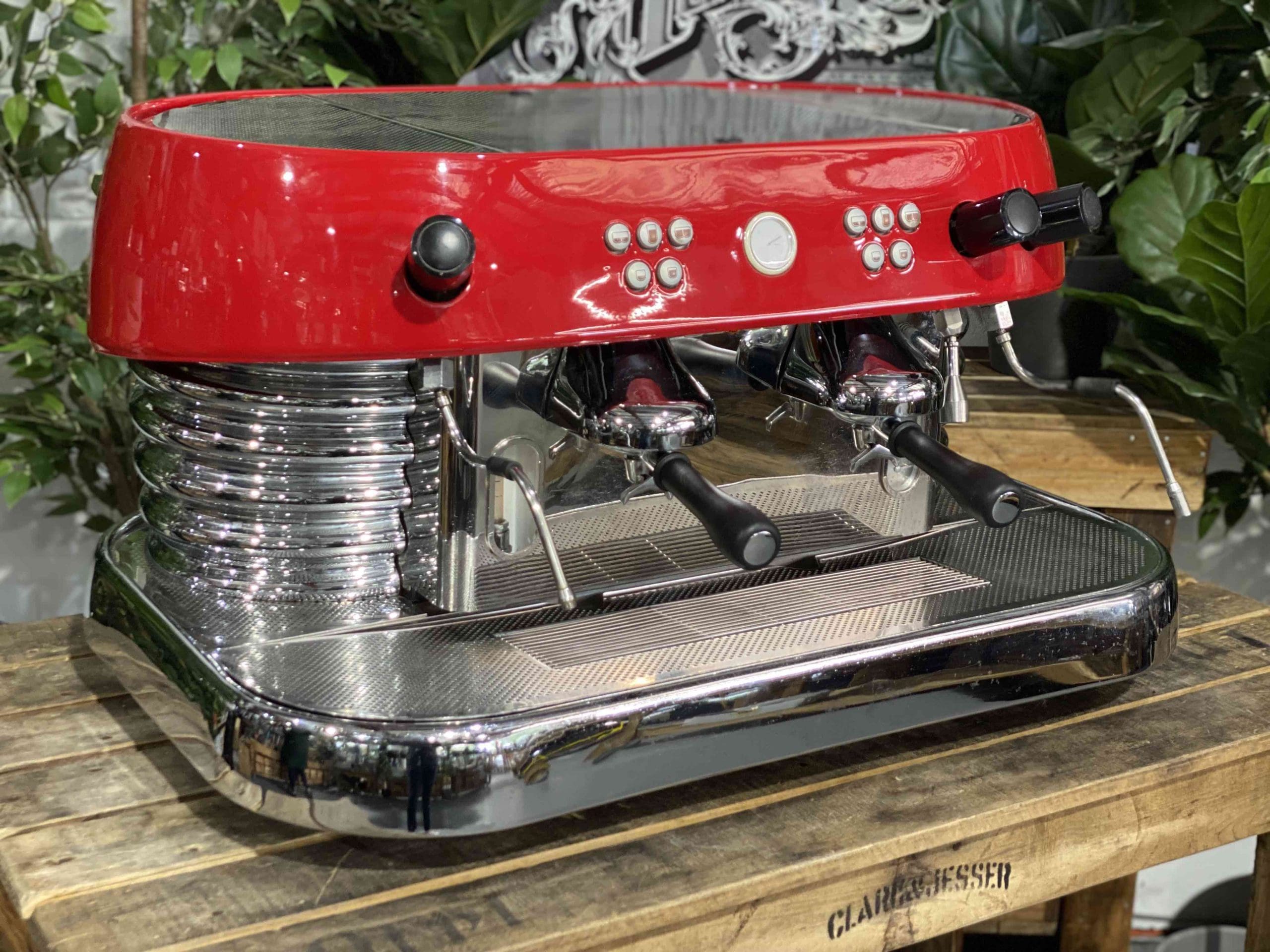 Brasilia Excelsior - 2 Group Commercial Espresso Machine - Red