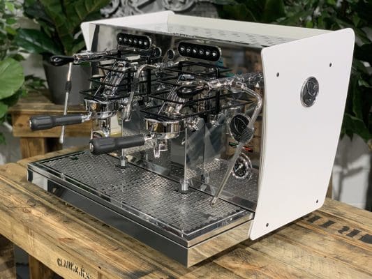Brugnetti Manufactum - 2 Group Commercial Espresso Machine - White