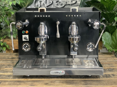 Brugnetti Giulia Manufactum - 2 Group Commercial Espresso Machine - Black