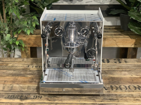 Brugnetti Giulietta White - 1 Group Commercial Espresso Machine - Stainless