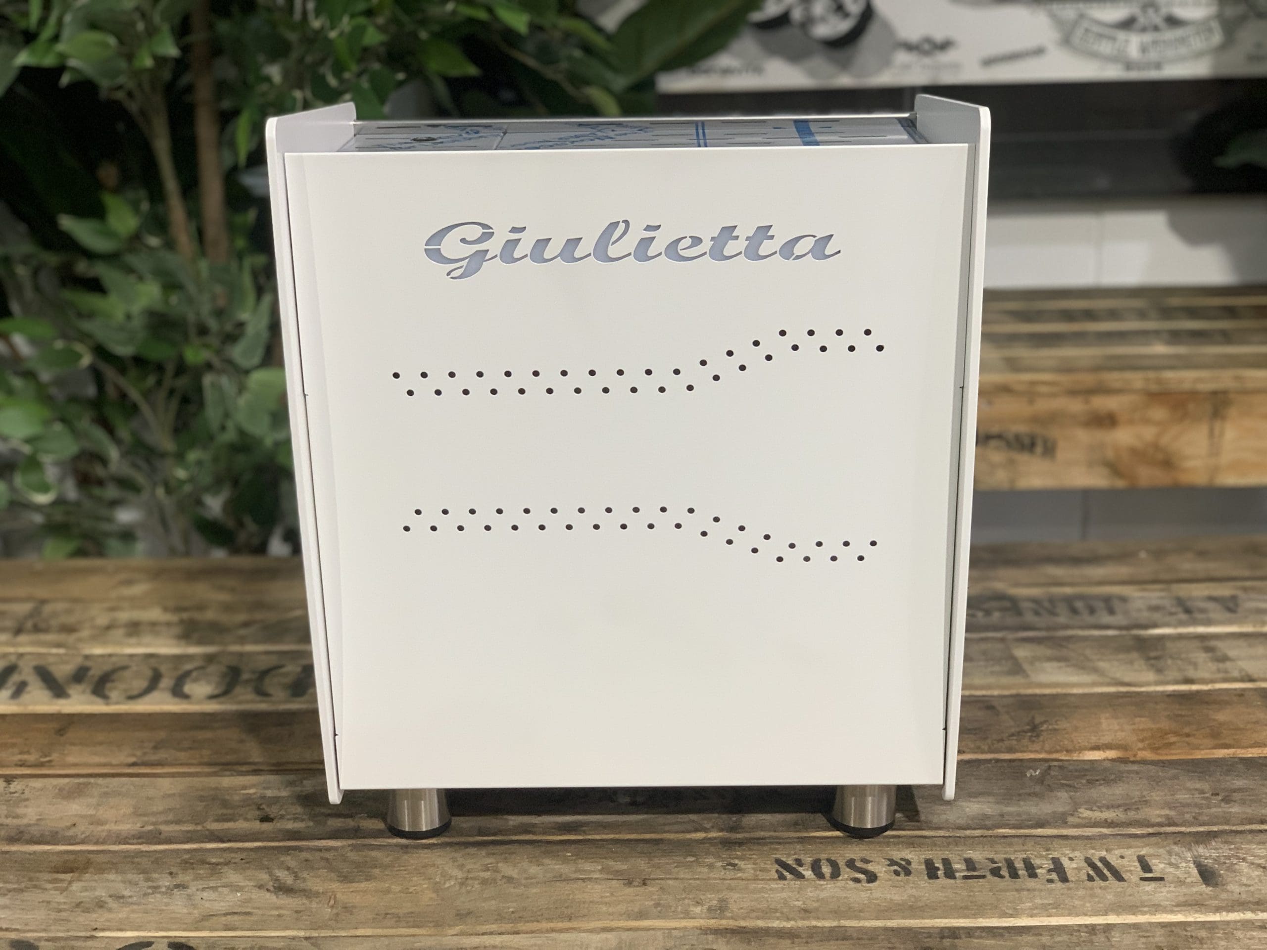 Brugnetti Giulietta White - 1 Group Commercial Espresso Machine - Stainless
