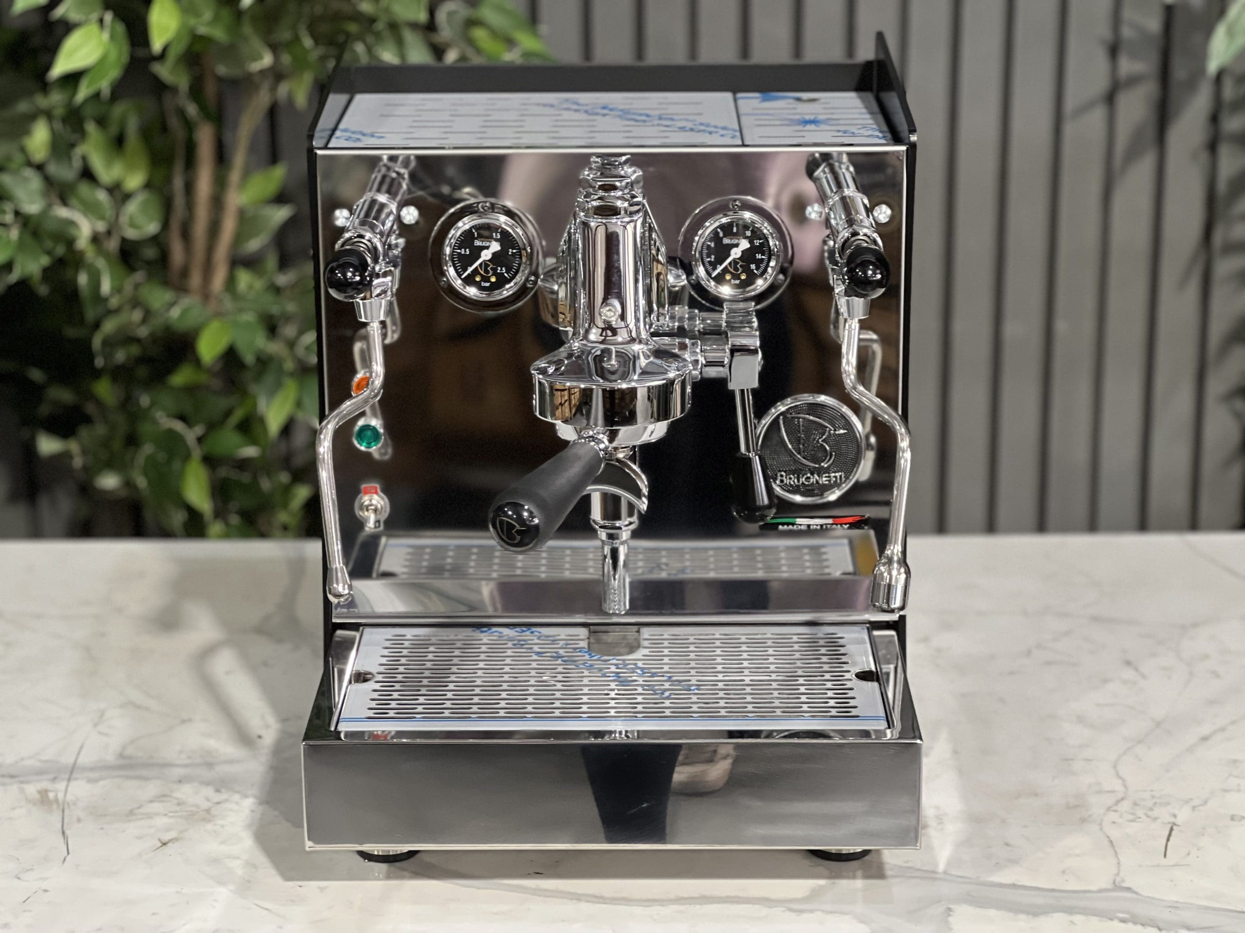 Brugnetti Giulietta Black - 1 Group Commercial Espresso Machine - Stainless