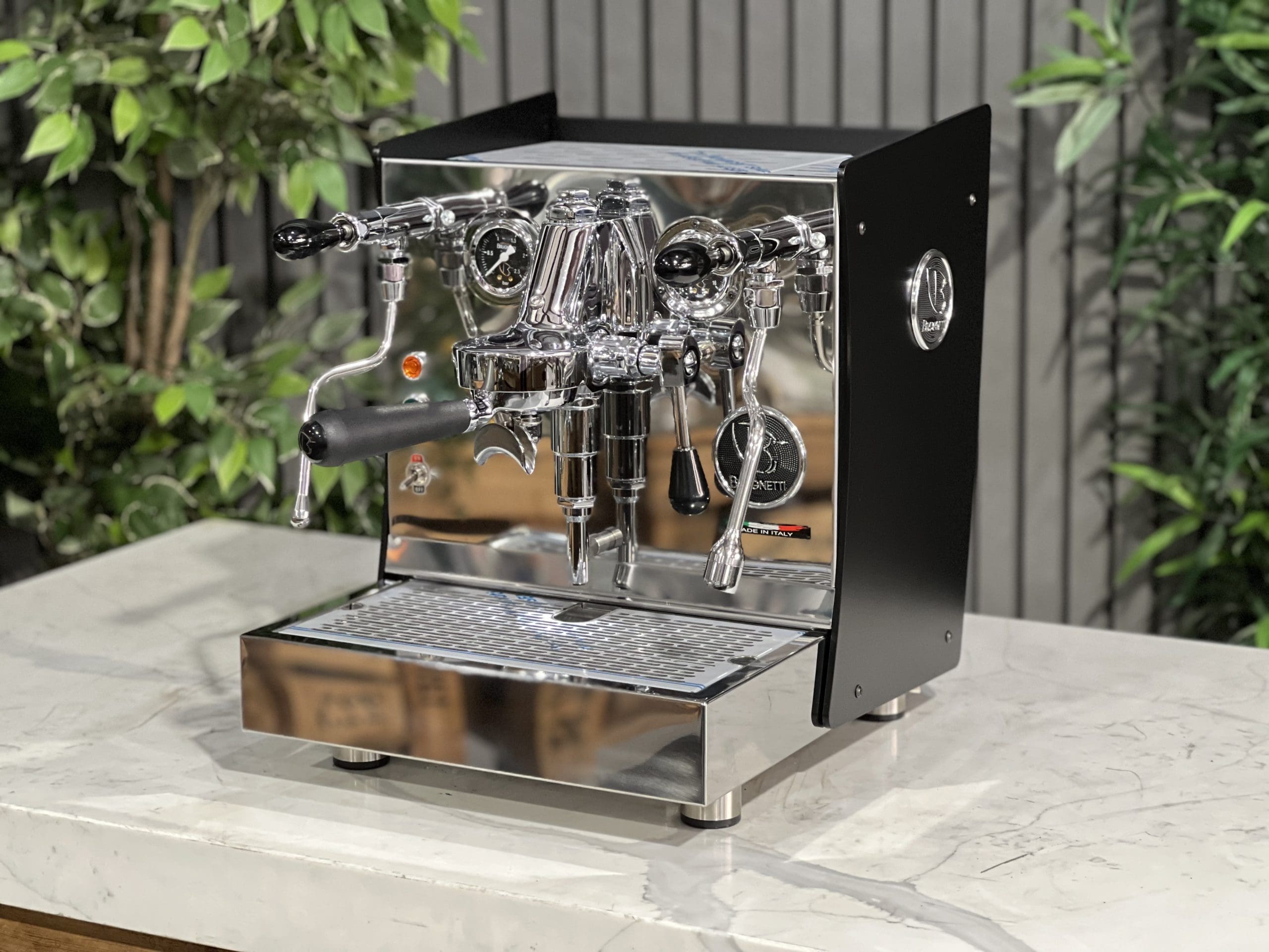 Brugnetti Giulietta Black - 1 Group Commercial Espresso Machine - Stainless
