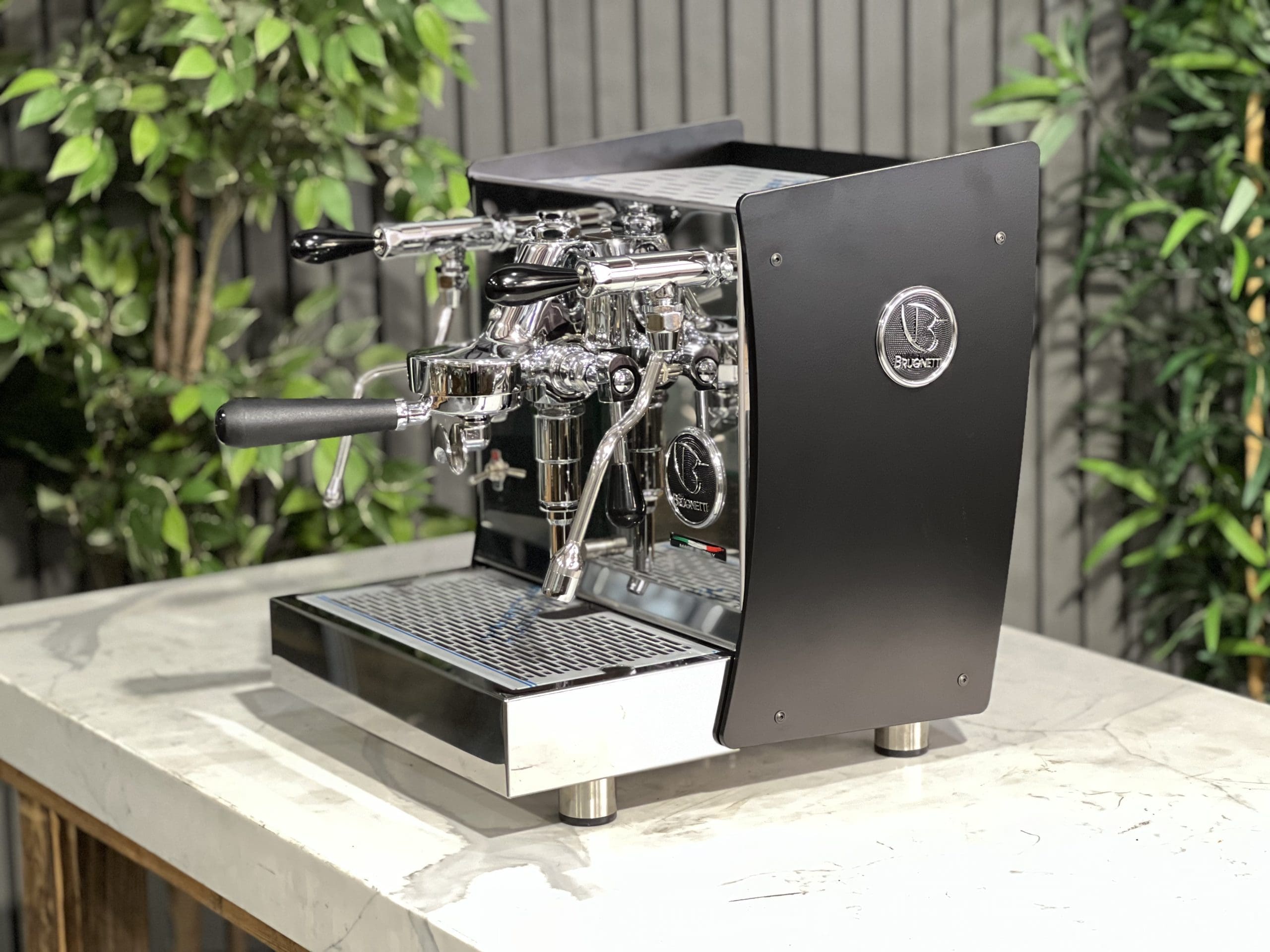 Brugnetti Giulietta Black - 1 Group Commercial Espresso Machine - Stainless