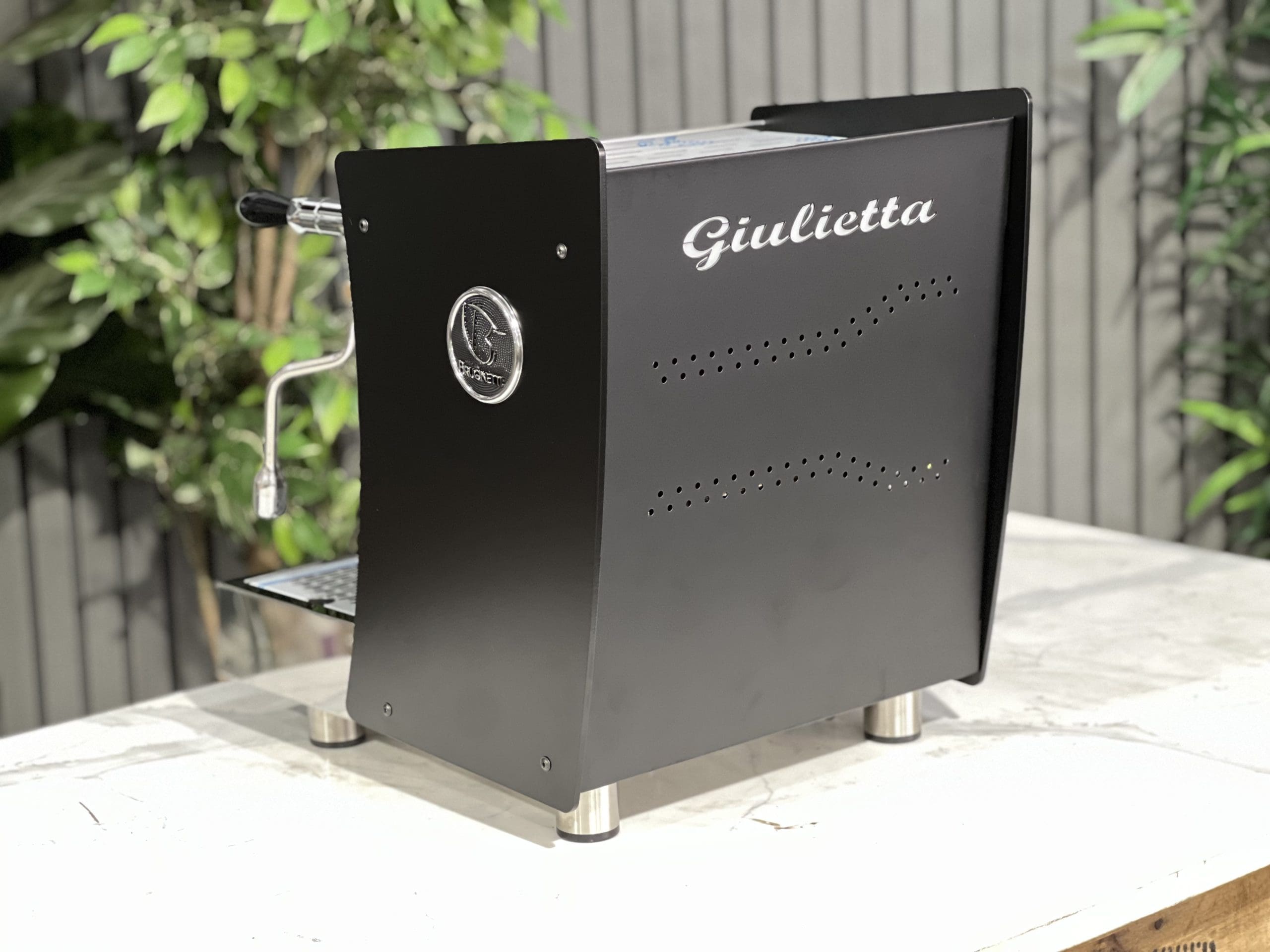 Brugnetti Giulietta Black - 1 Group Commercial Espresso Machine - Stainless