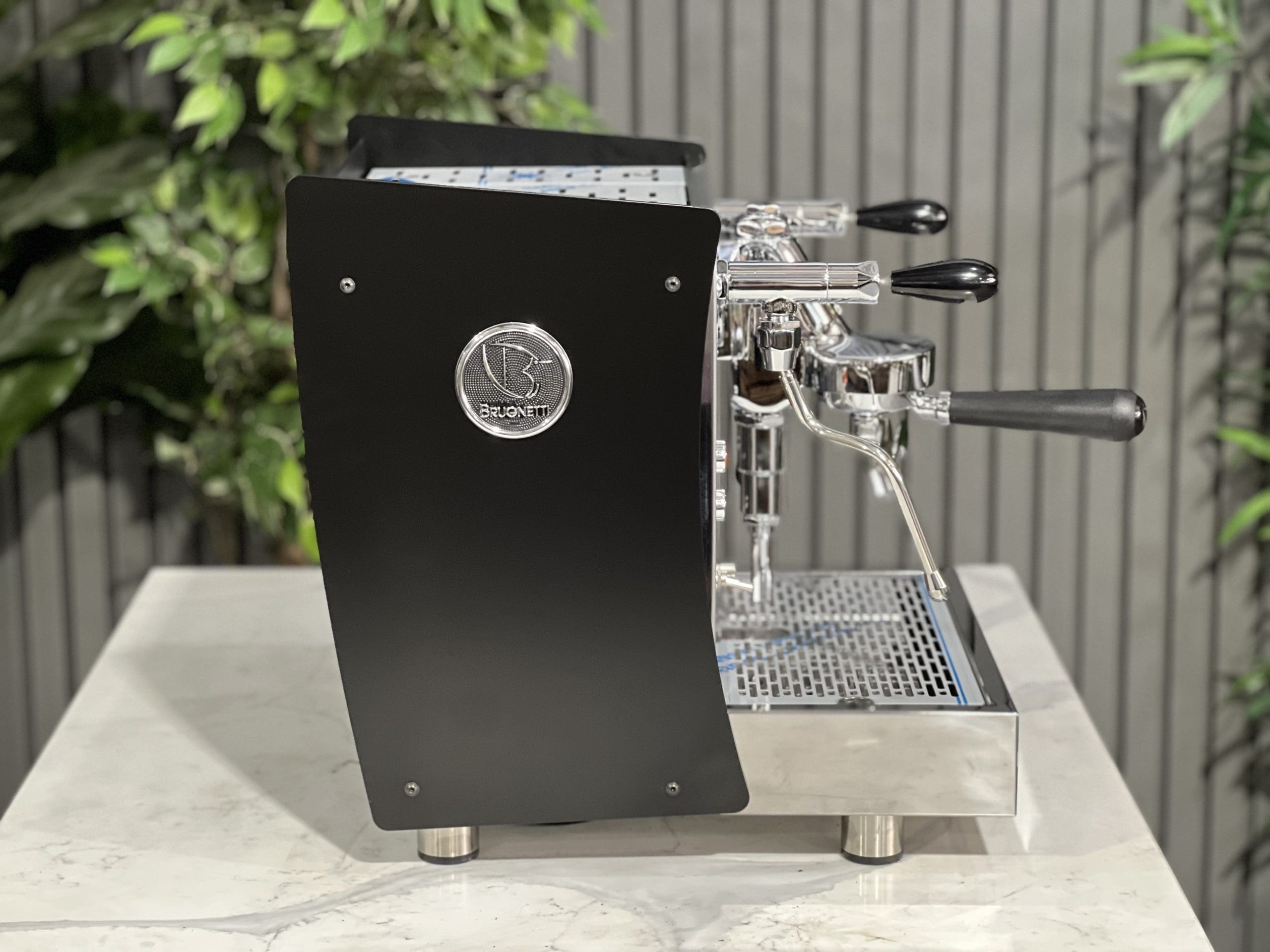 Brugnetti Giulietta Black - 1 Group Commercial Espresso Machine - Stainless