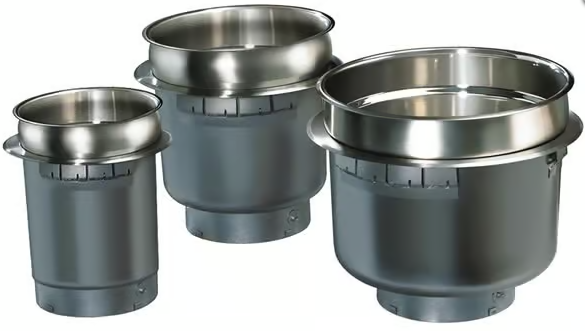 Hatco Built-In Round Heated Well with drain - 6.6L (7 Quart) - HWB-7QTD