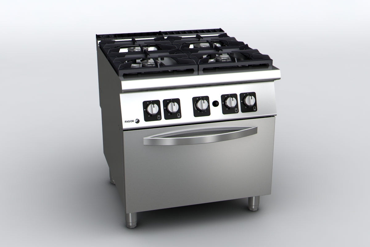 Fagor Kore 700-900 Series Gas Range with Gas Oven - 4 or 6 Burner