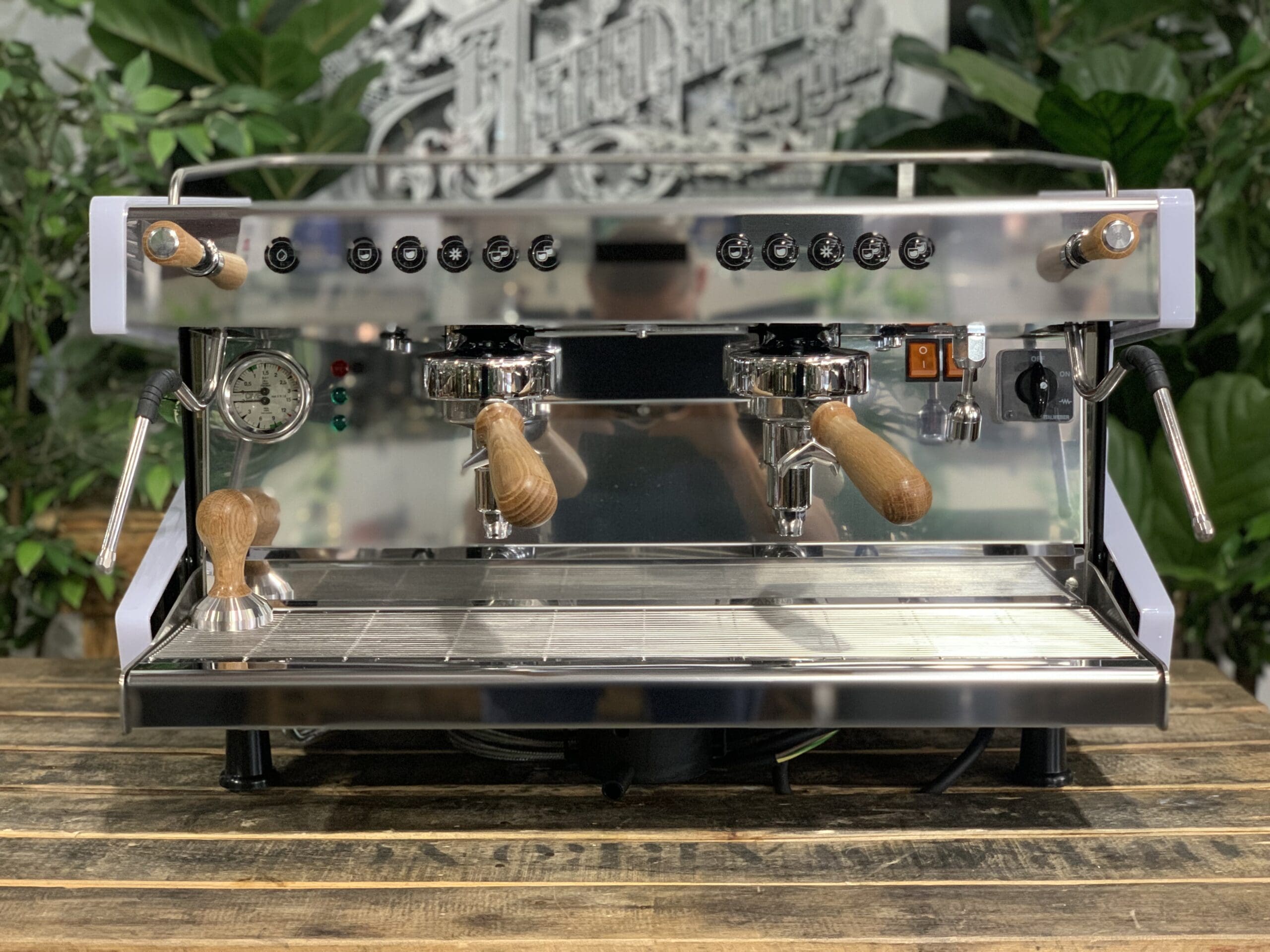 CIME CO-03 NEO E61 Stainless - 2 Group Commercial Espresso Machine - White