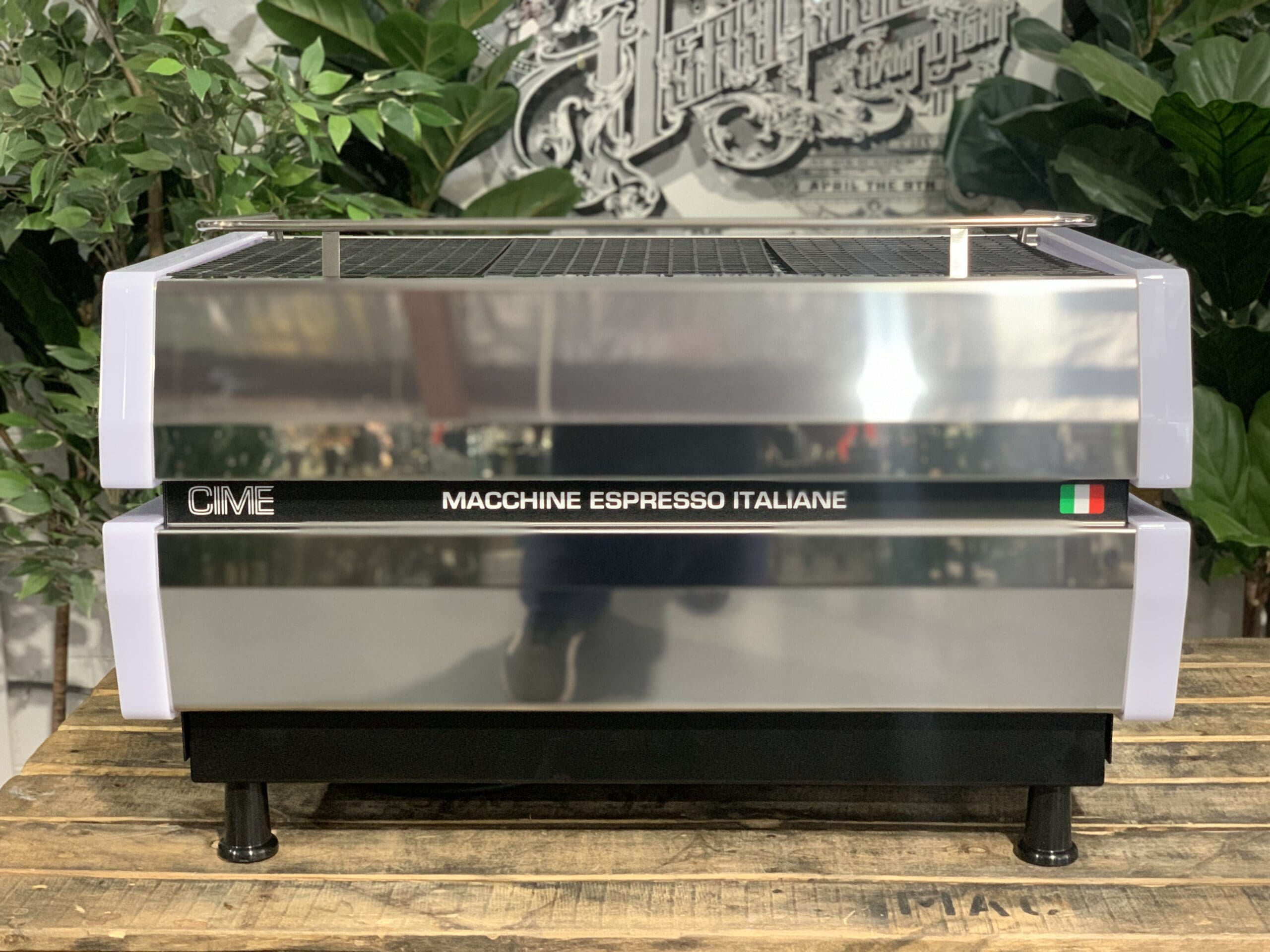 CIME CO-03 NEO E61 Stainless - 2 Group Commercial Espresso Machine - White