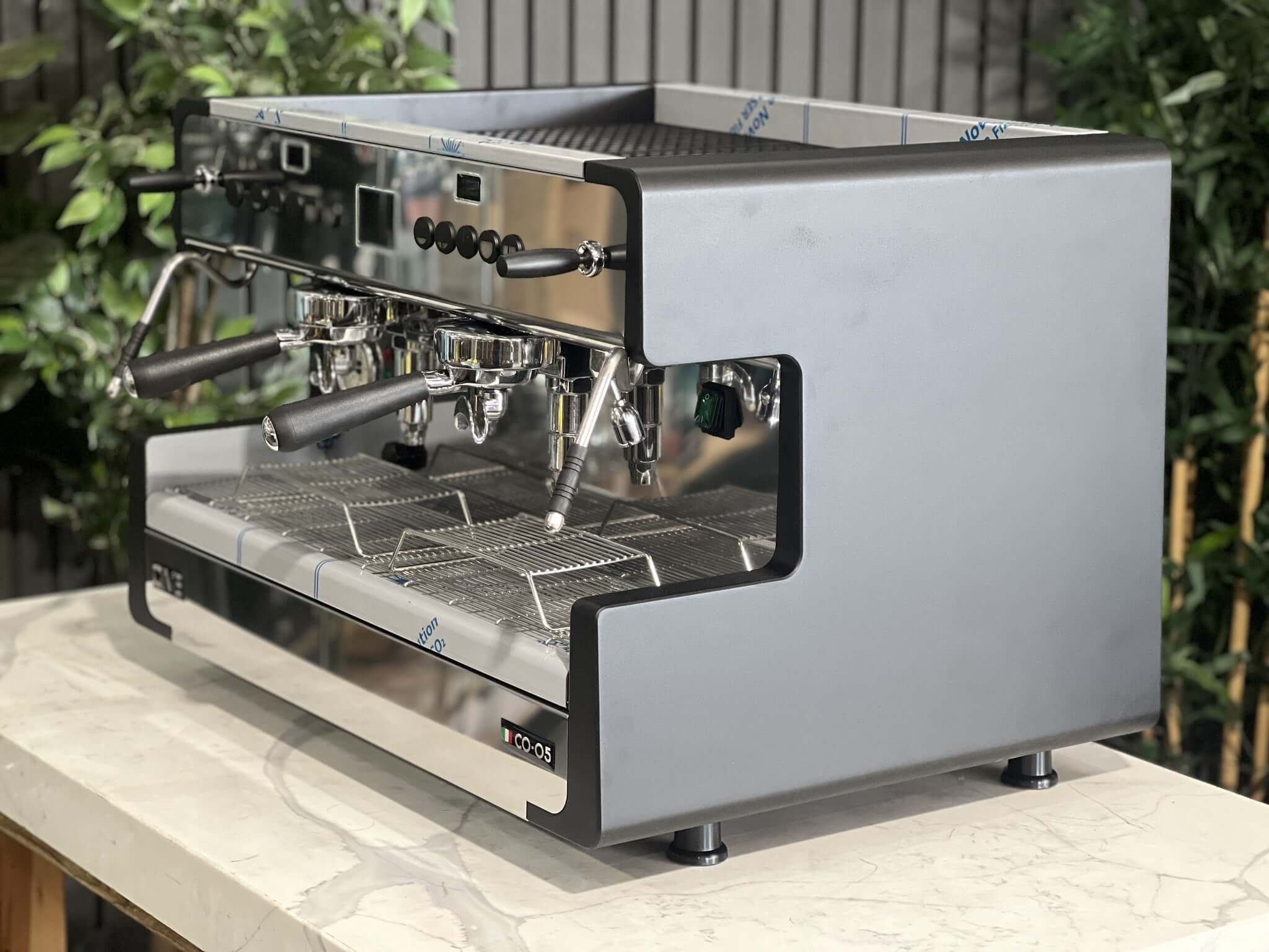 Cime Co-05 Multi Boiler Pid Brand Black - 2 Group Commercial Espresso Machine - Stainless