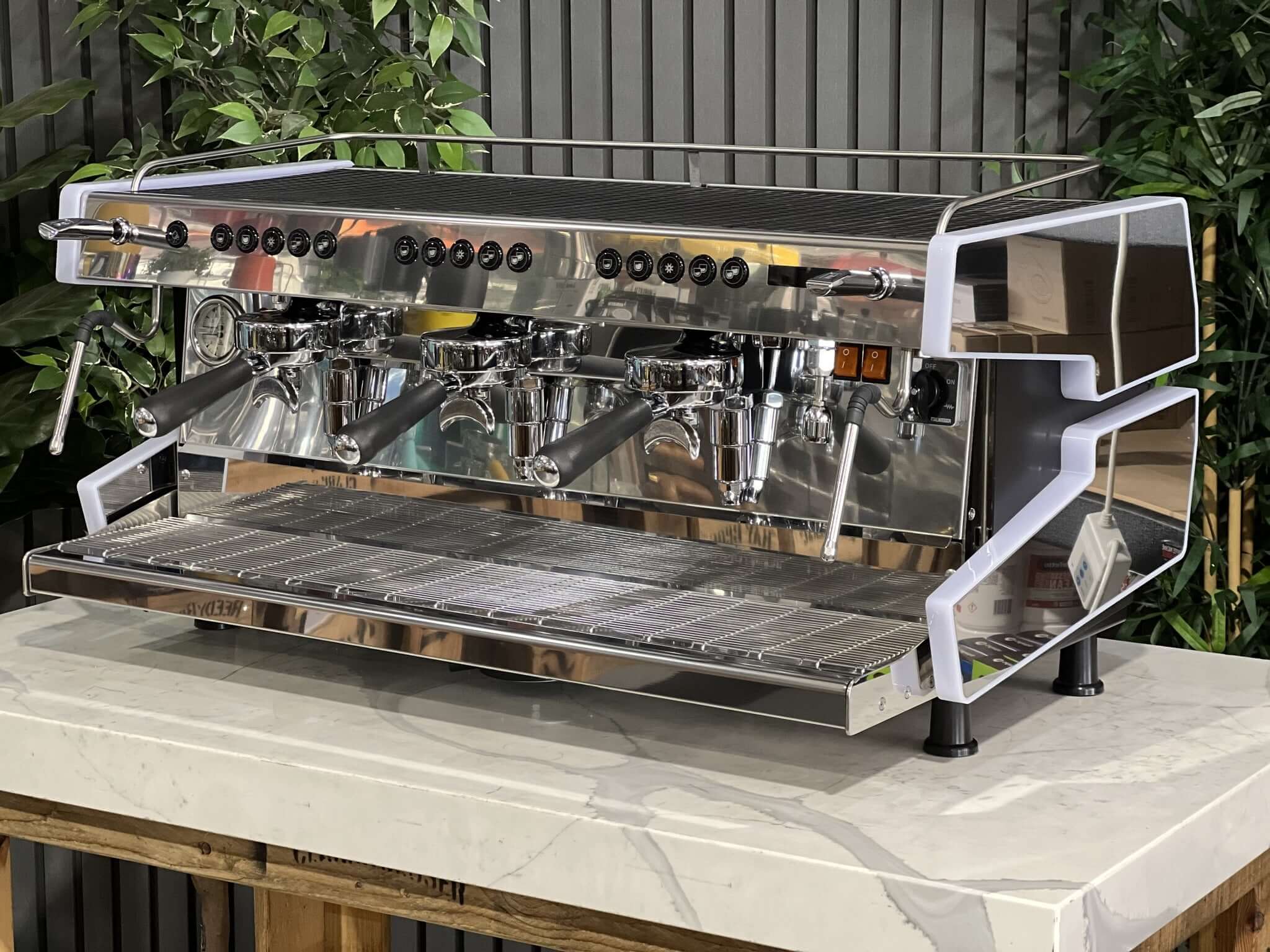 Cime Co-03 Neo E61 White - 3 Group Commercial Espresso Machine - Stainless Steel