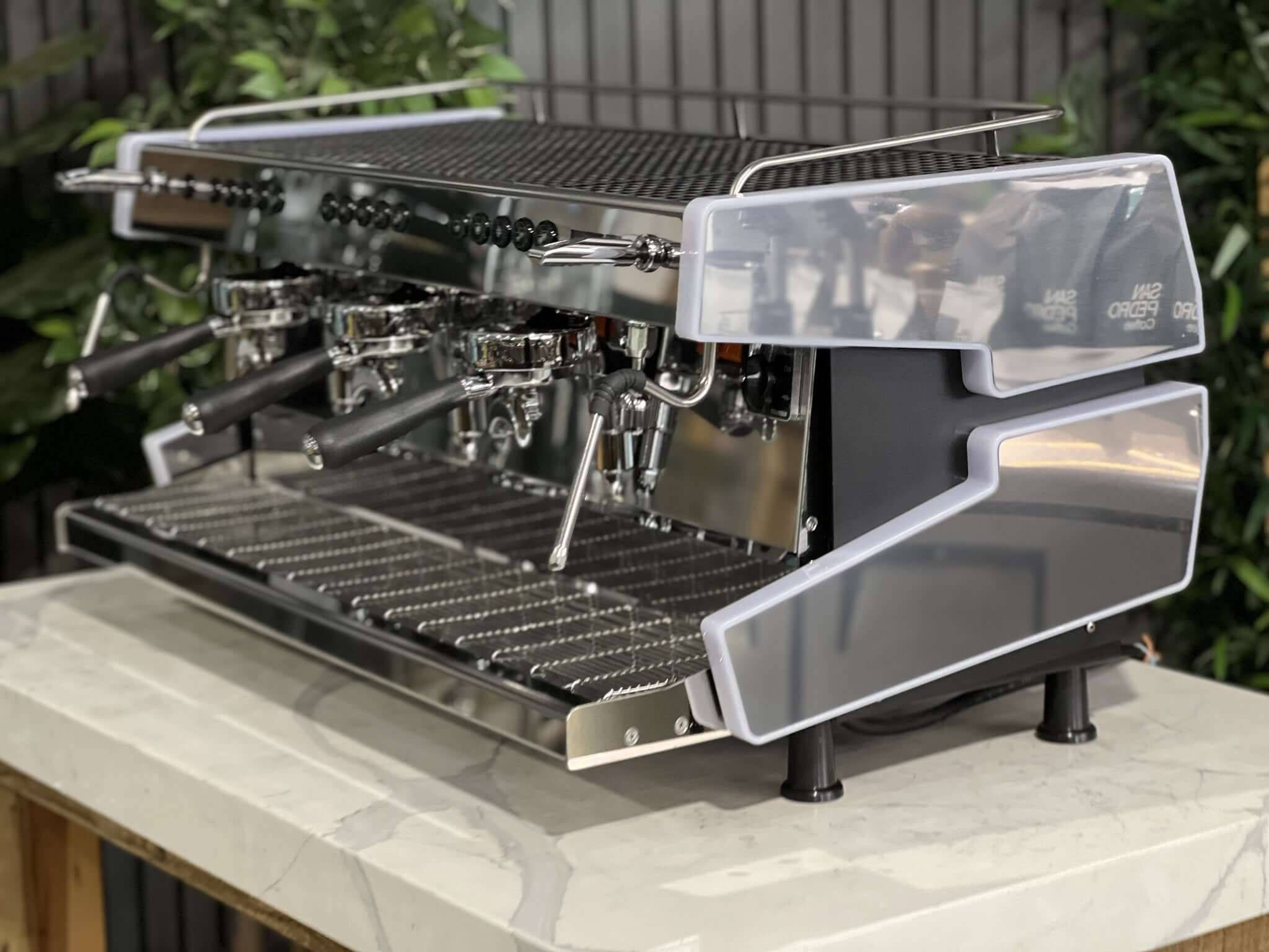 Cime Co-03 Neo E61 White - 3 Group Commercial Espresso Machine - Stainless Steel
