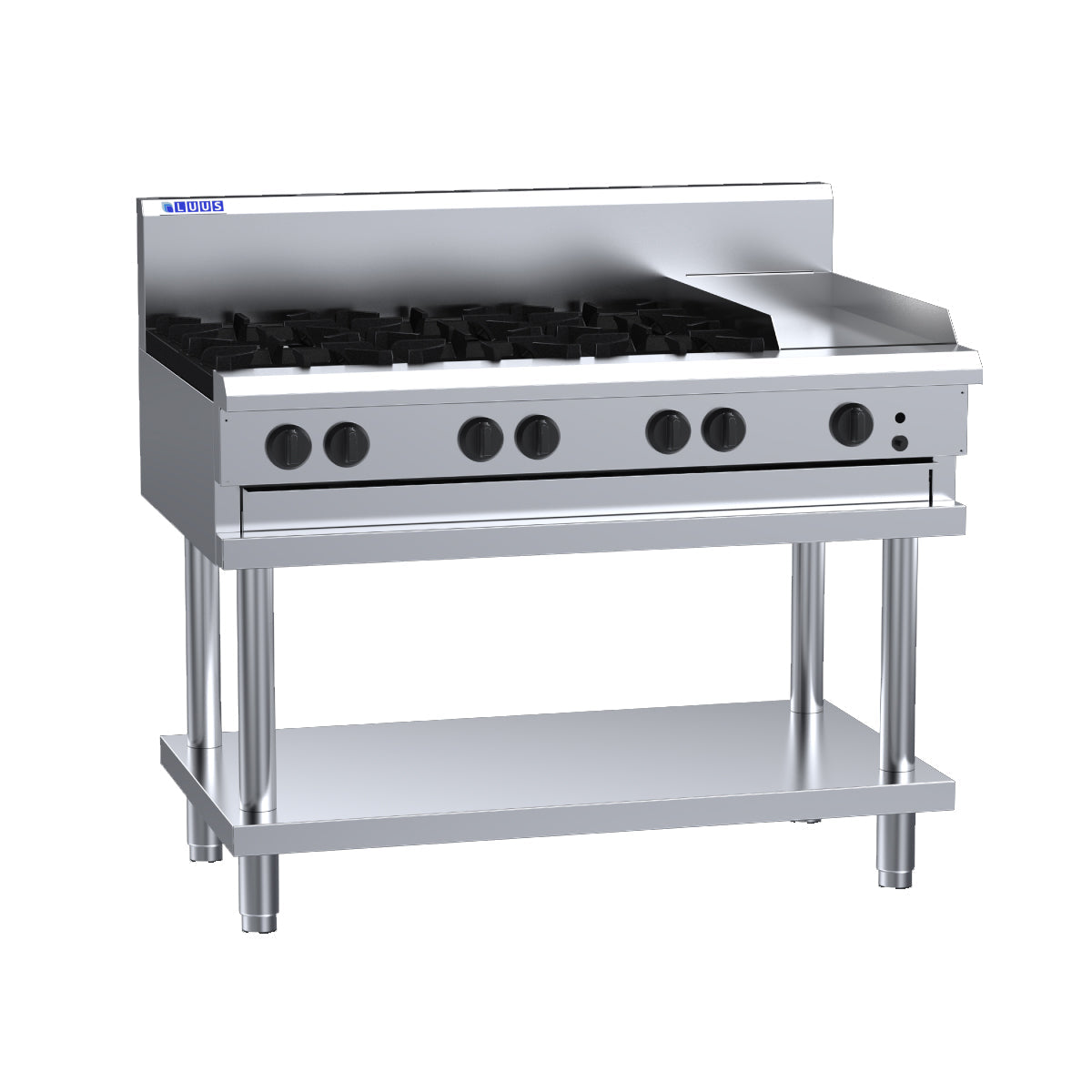 Luus 6 Burner 300mm Griddle Cooktop CS-6B3P-NG - Natural Gas