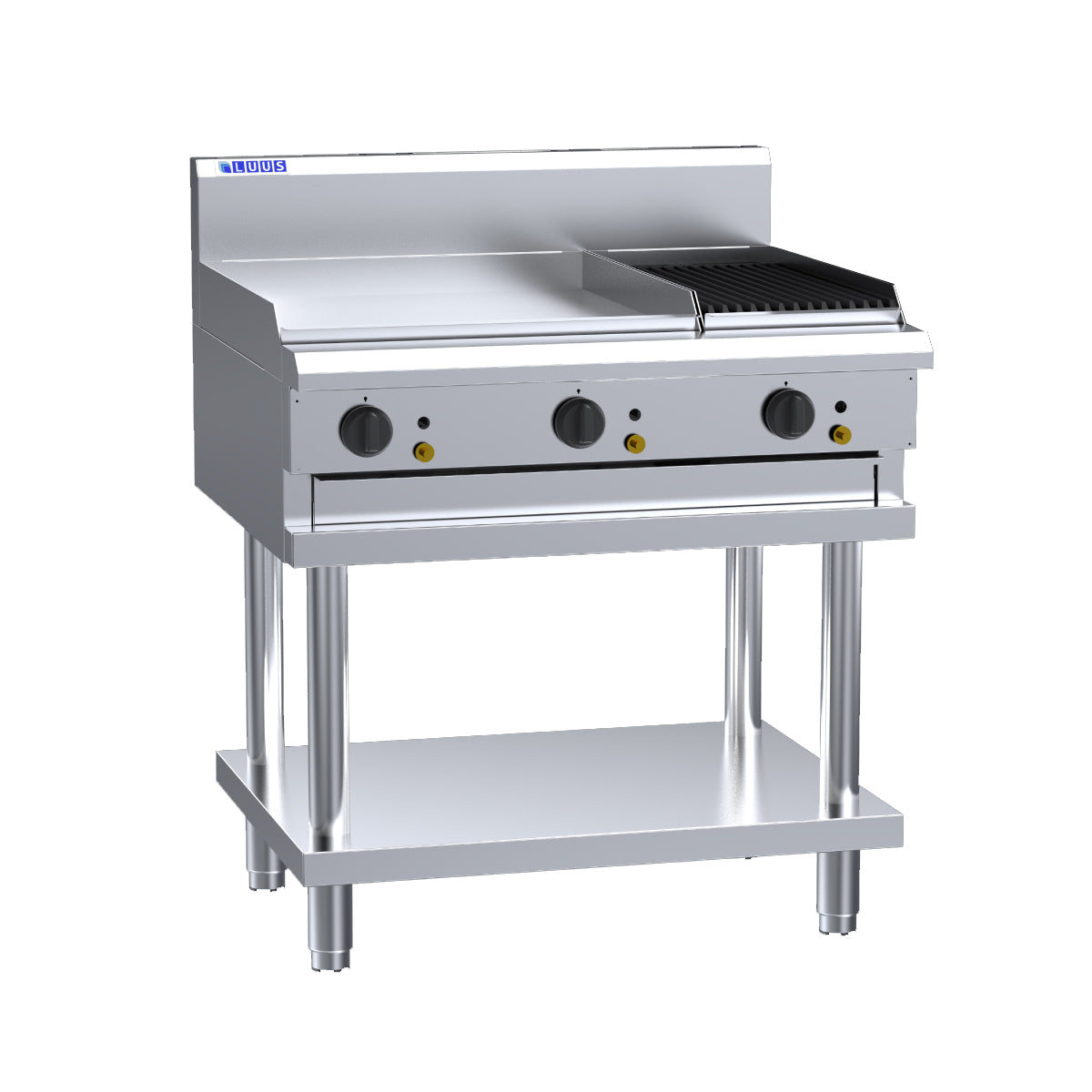 Luus 600mm Griddle 300mm Chargrill CS-6P3C