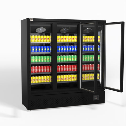 AG Supermarket Three Glass Doors Upright Display Fridge - 1539 Litre CSB1500